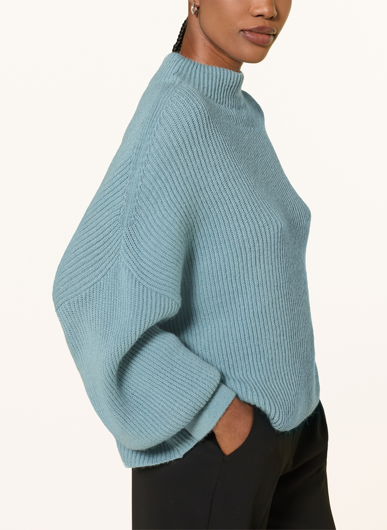 CLOSED Sweater with alpaca: LIGHT BLUE