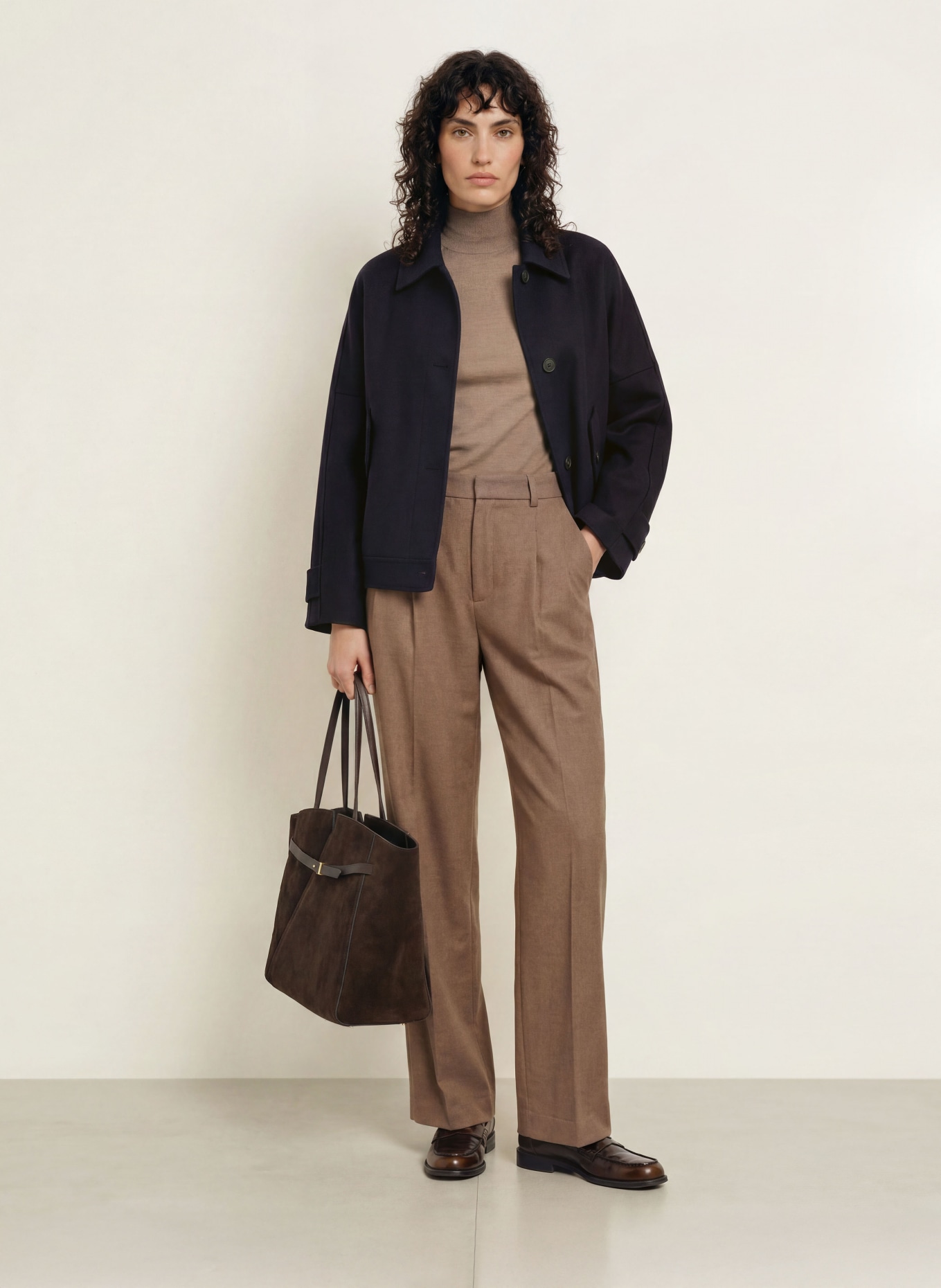 ROSSI Marlenehose NOA: TAUPE