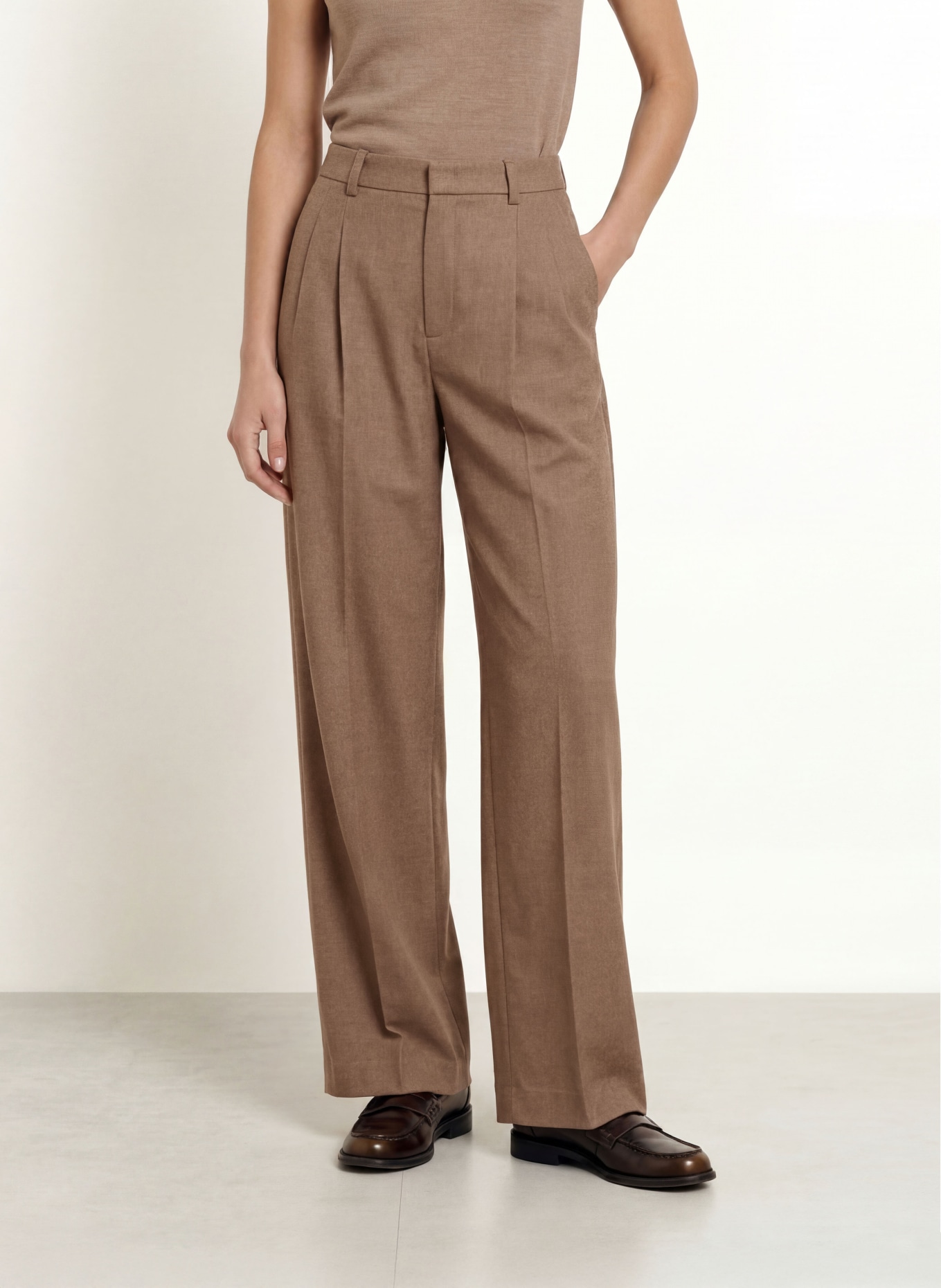 ROSSI Marlenehose NOA: TAUPE