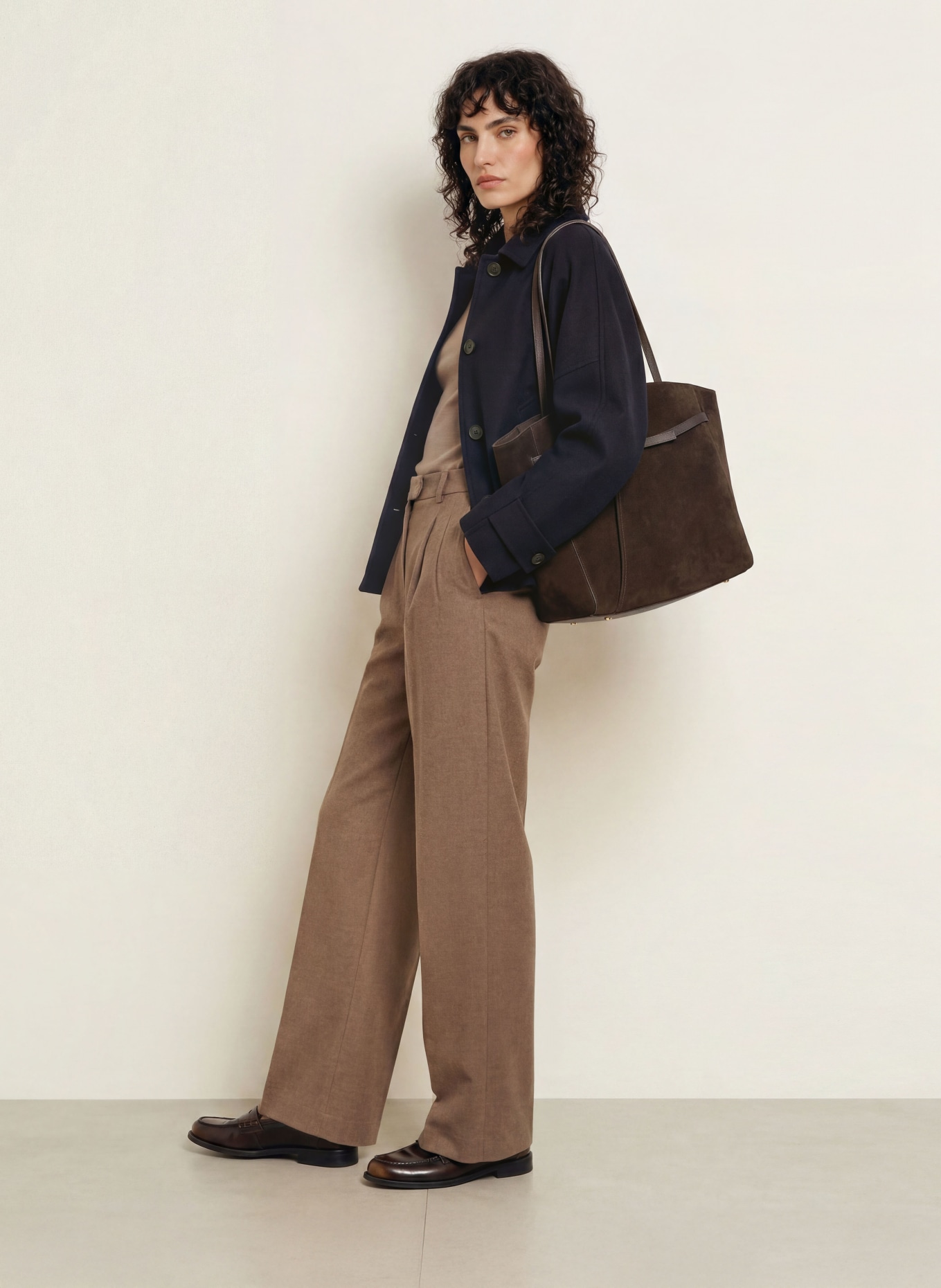 ROSSI Marlenehose NOA: TAUPE
