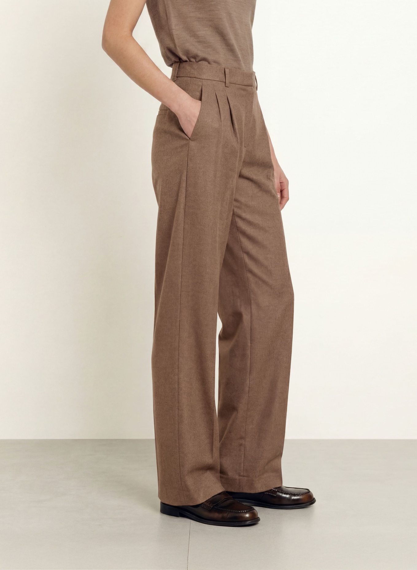 ROSSI Marlenehose NOA: TAUPE