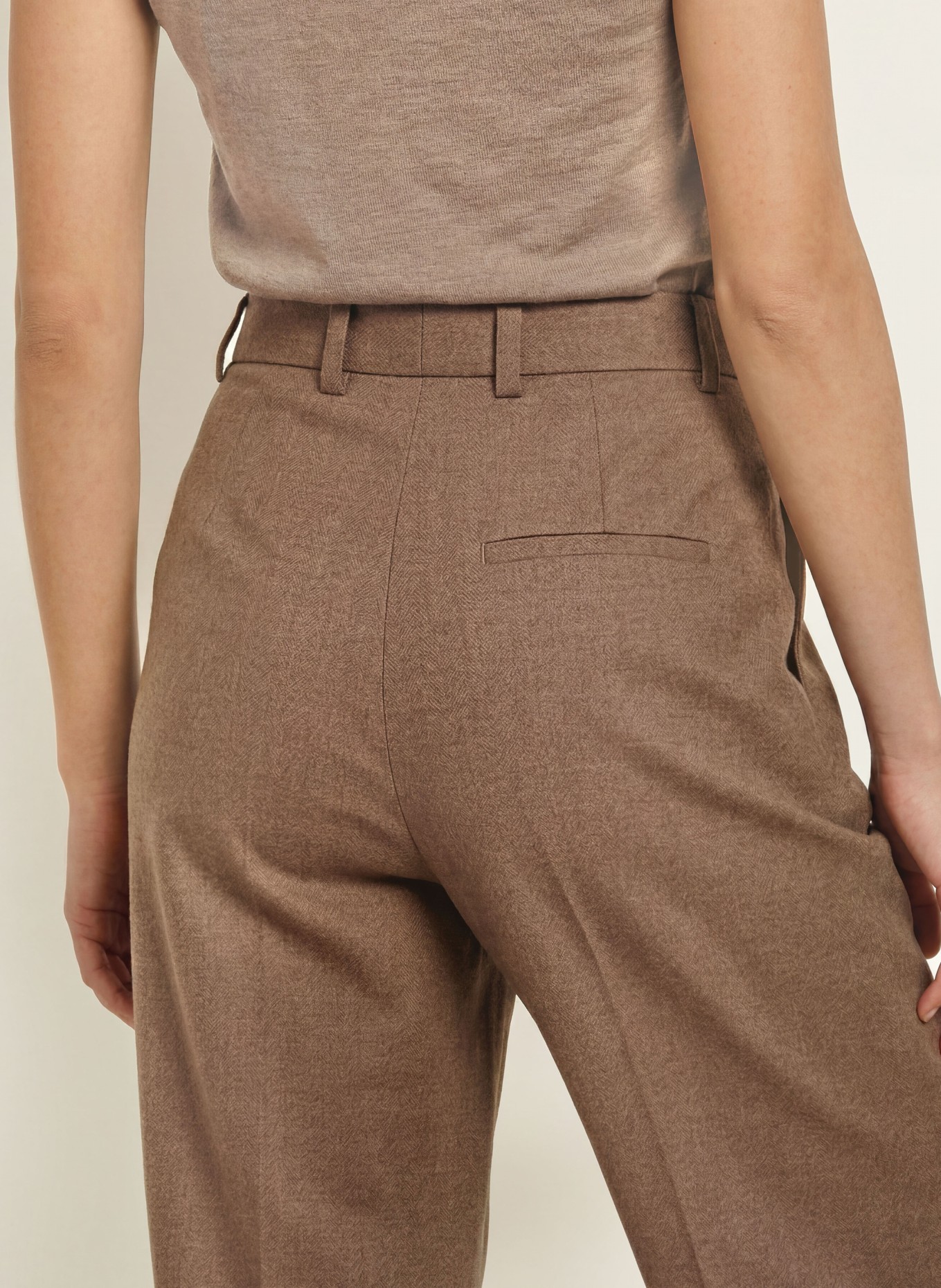 ROSSI Marlenehose NOA: TAUPE