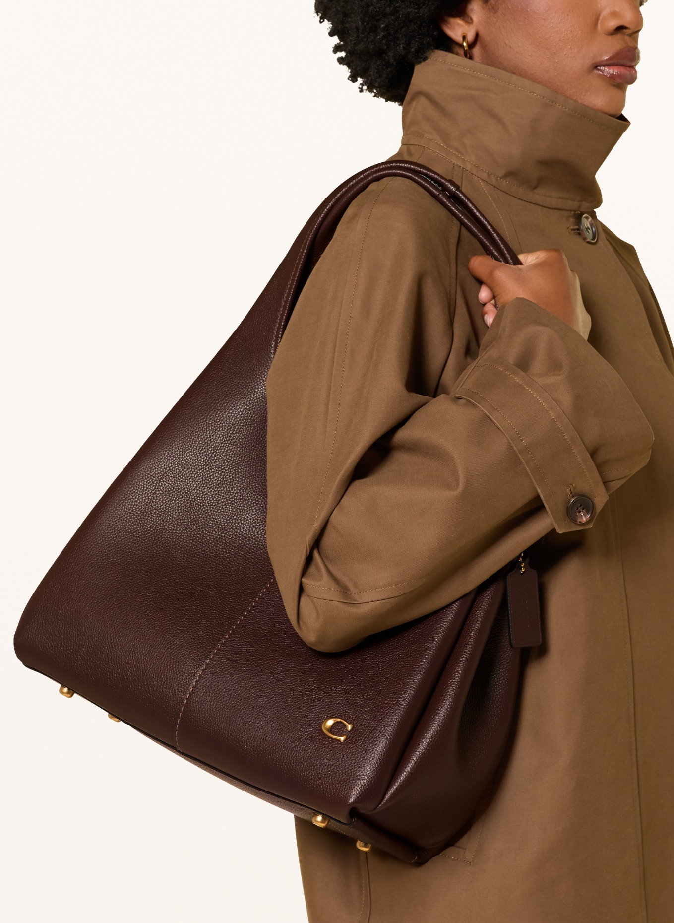 COACH Pouch bag LANA: DARK BROWN