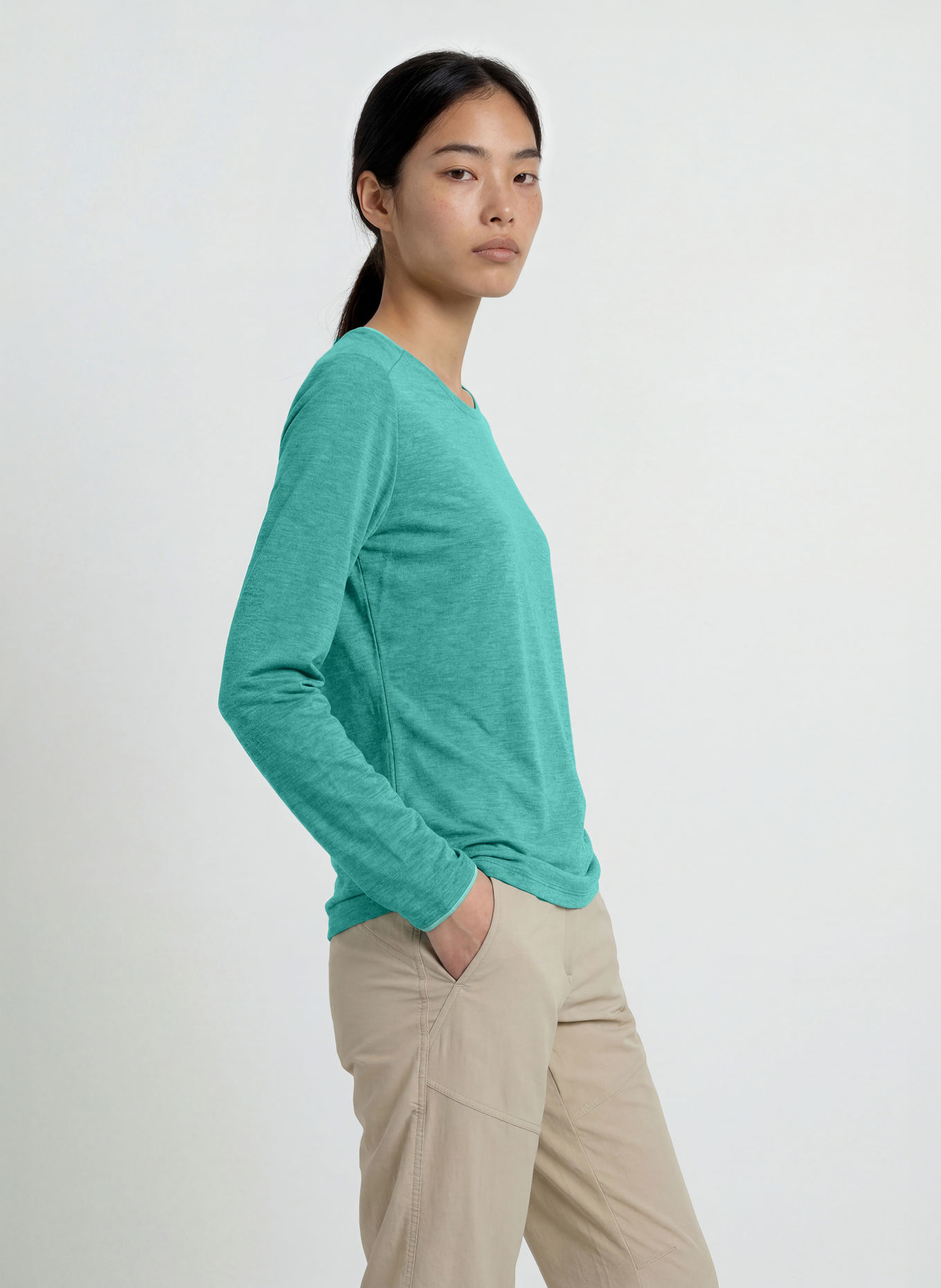 VAUDE Longsleeve ESSENTIAL: TURQUOISE