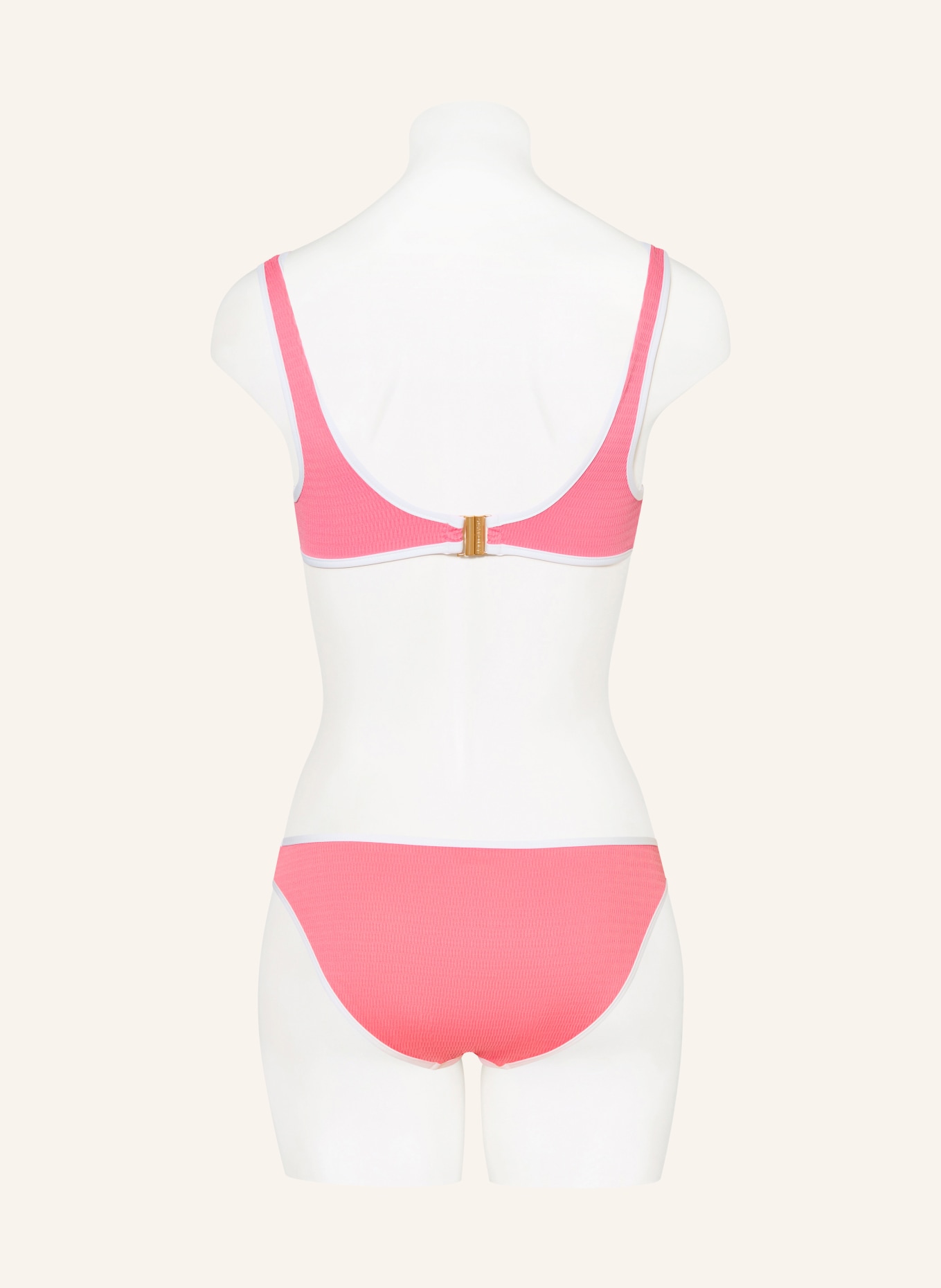 SEAFOLLY Bralette horní díl bikin BEACH BOUND: RŮŽOVÁ / BÍLÁ