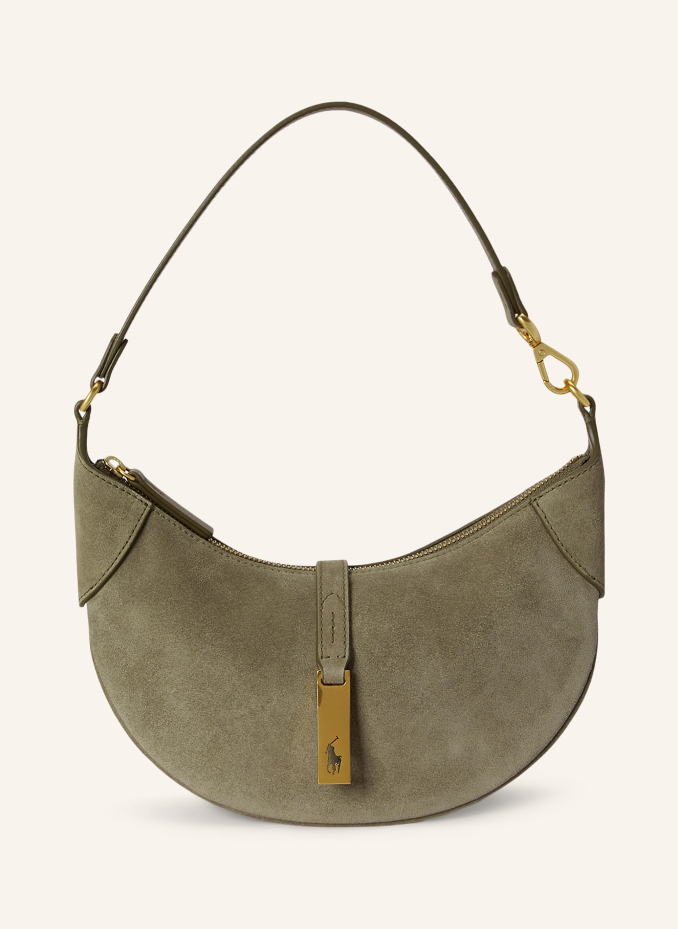 POLO RALPH LAUREN Schultertasche: HELLGRÜN / GOLD
