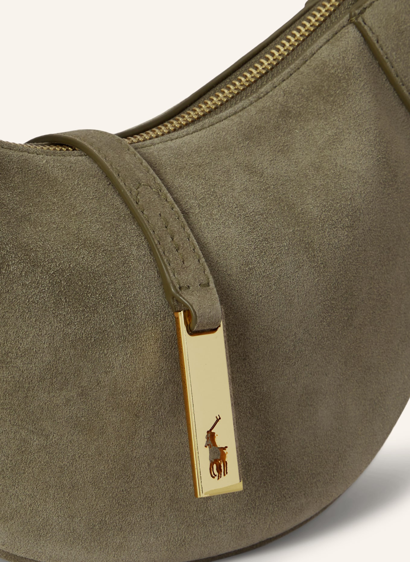 POLO RALPH LAUREN Schultertasche: HELLGRÜN / GOLD
