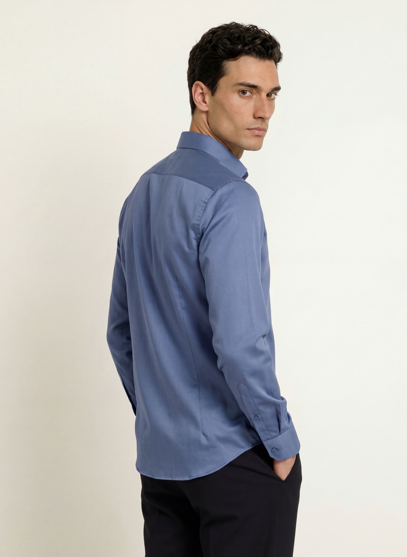 seidensticker Overhemd Slim Fit: BLAUWGRIJS