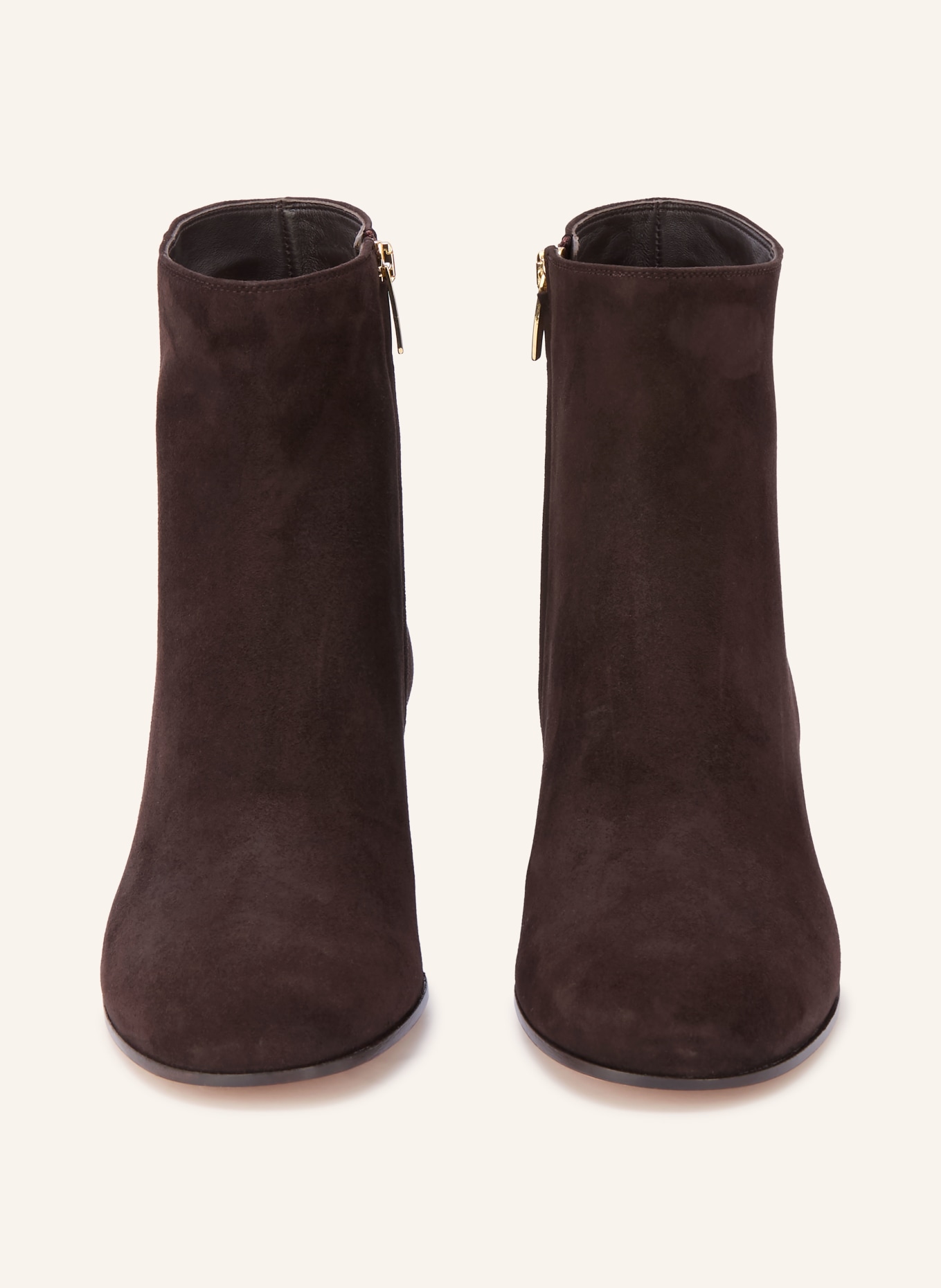 Gianvito Rossi enkele laarsjes: MARRON FONCÉ / GOUD