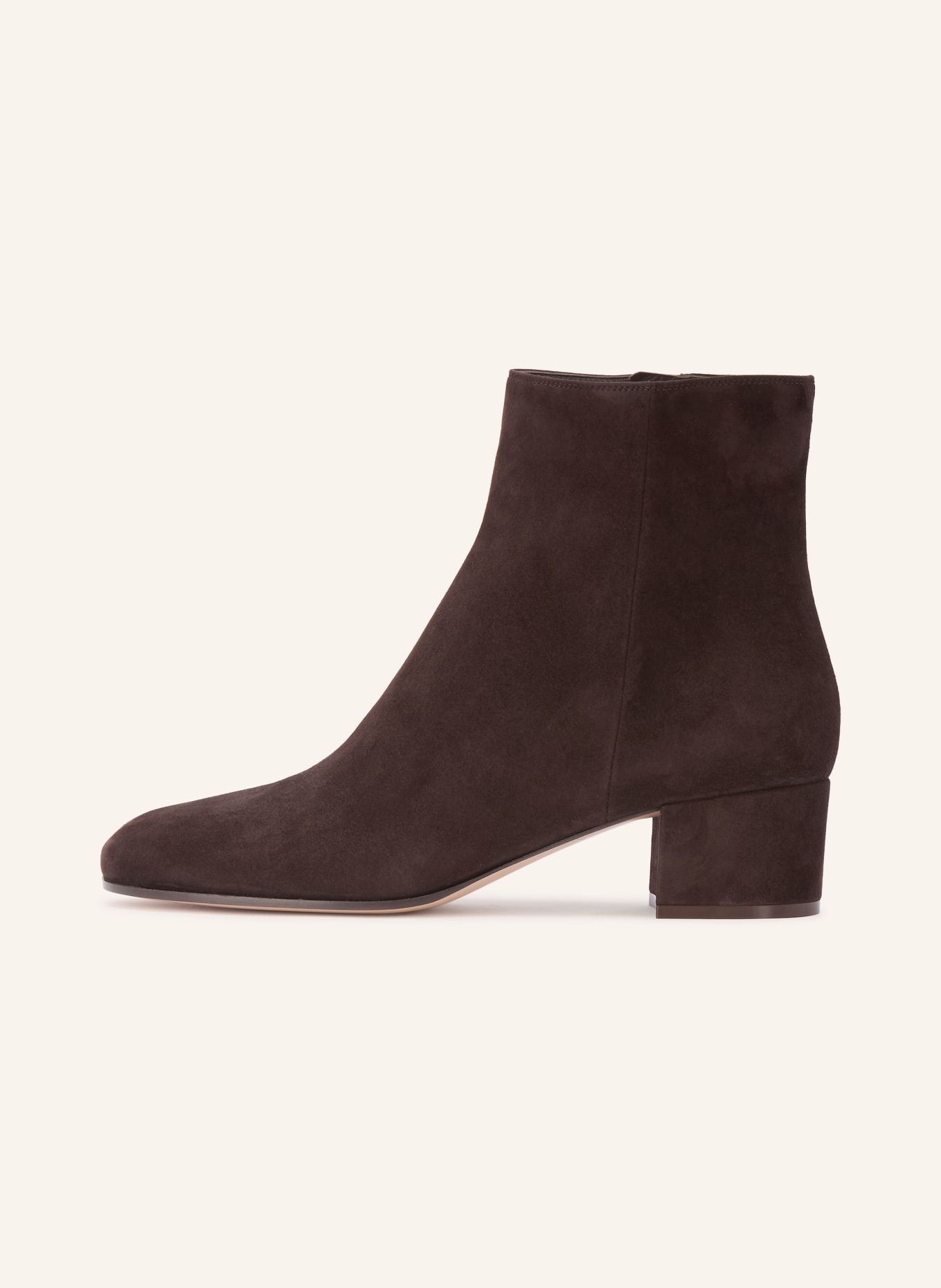 Gianvito Rossi enkele laarsjes: MARRON FONCÉ / GOUD
