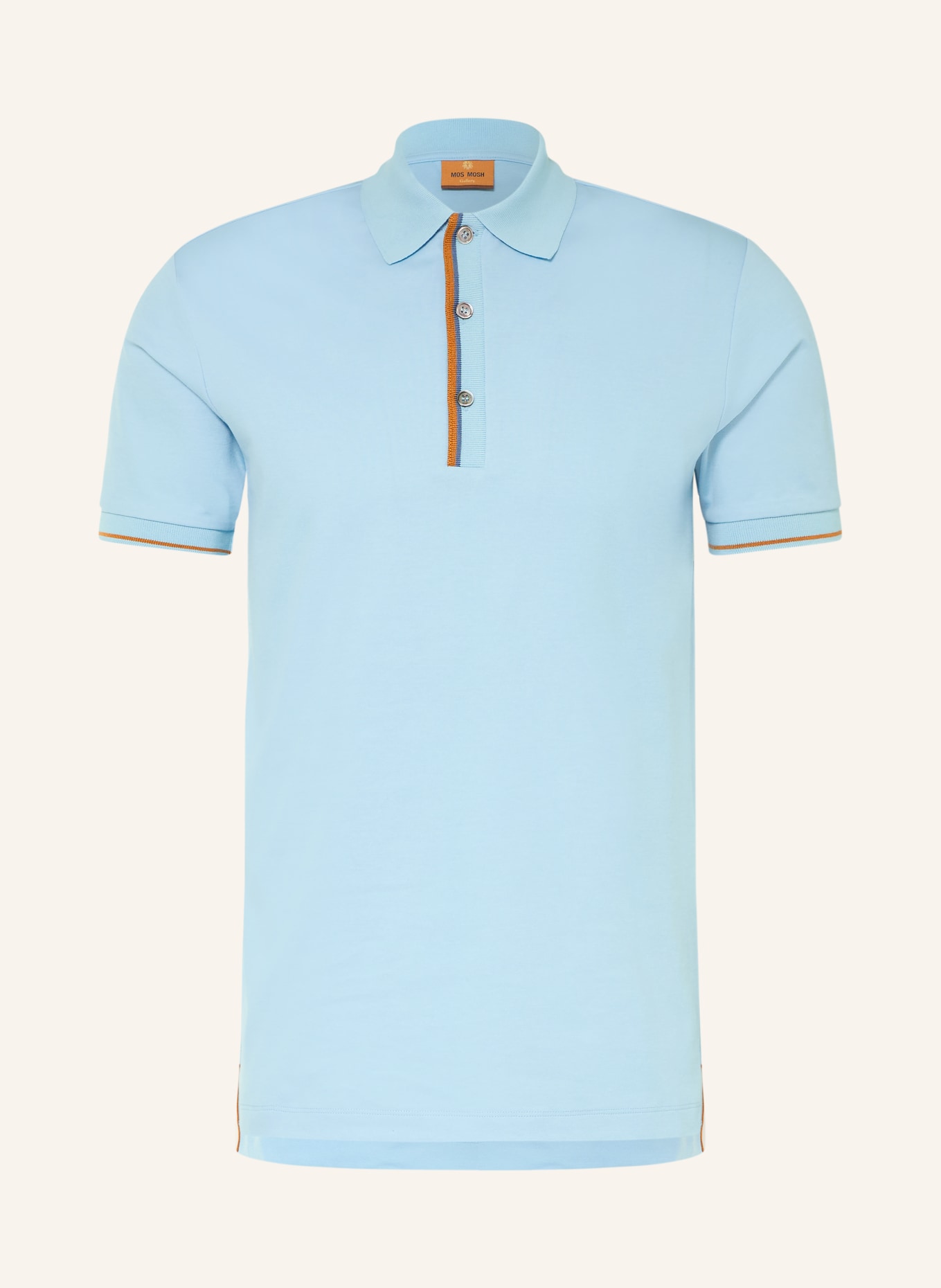 MOS MOSH Gallery Piqué-Poloshirt MMGHARVEY: HELLBLAU