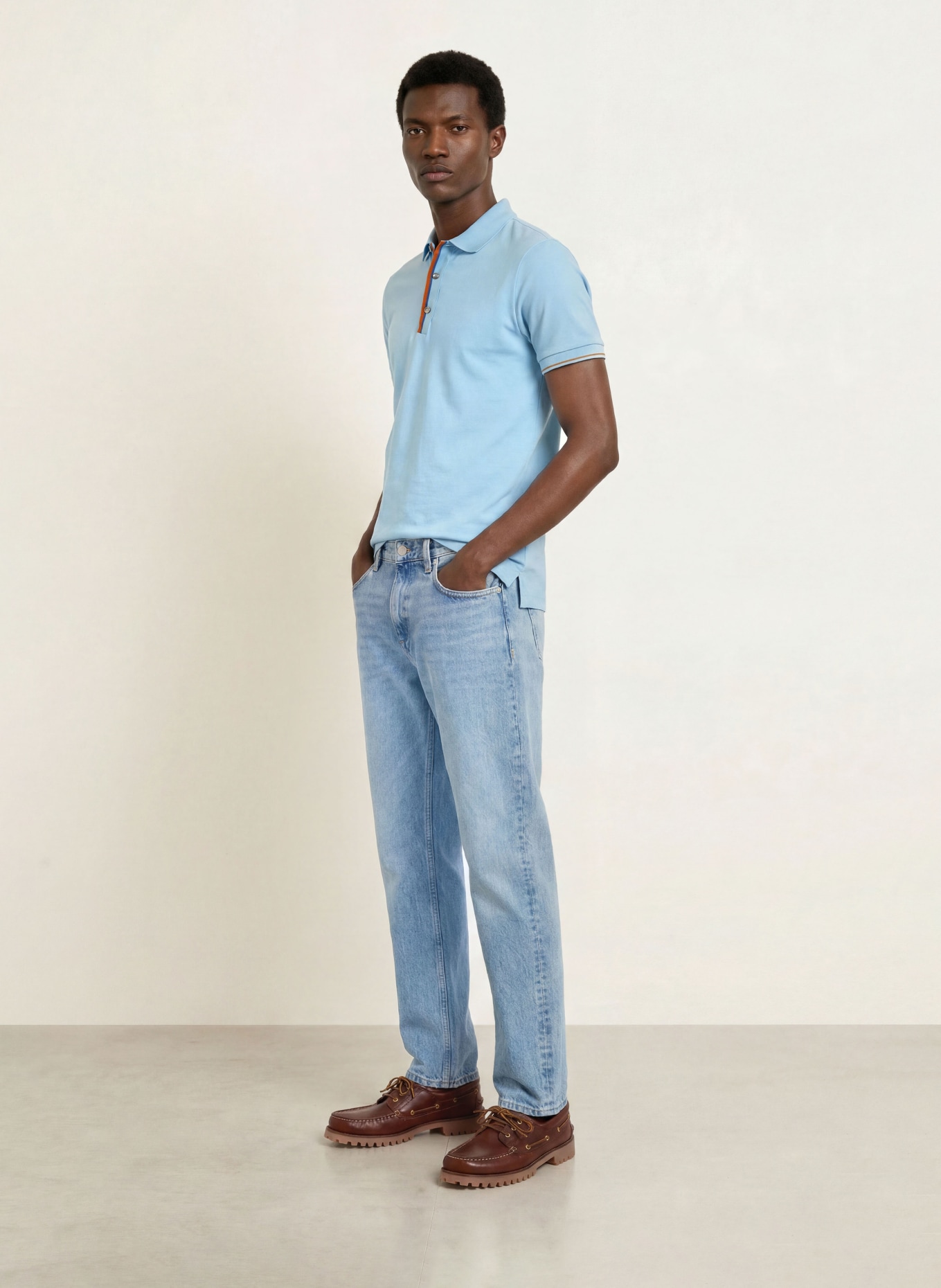 MOS MOSH Gallery Piqué-Poloshirt MMGHARVEY: HELLBLAU