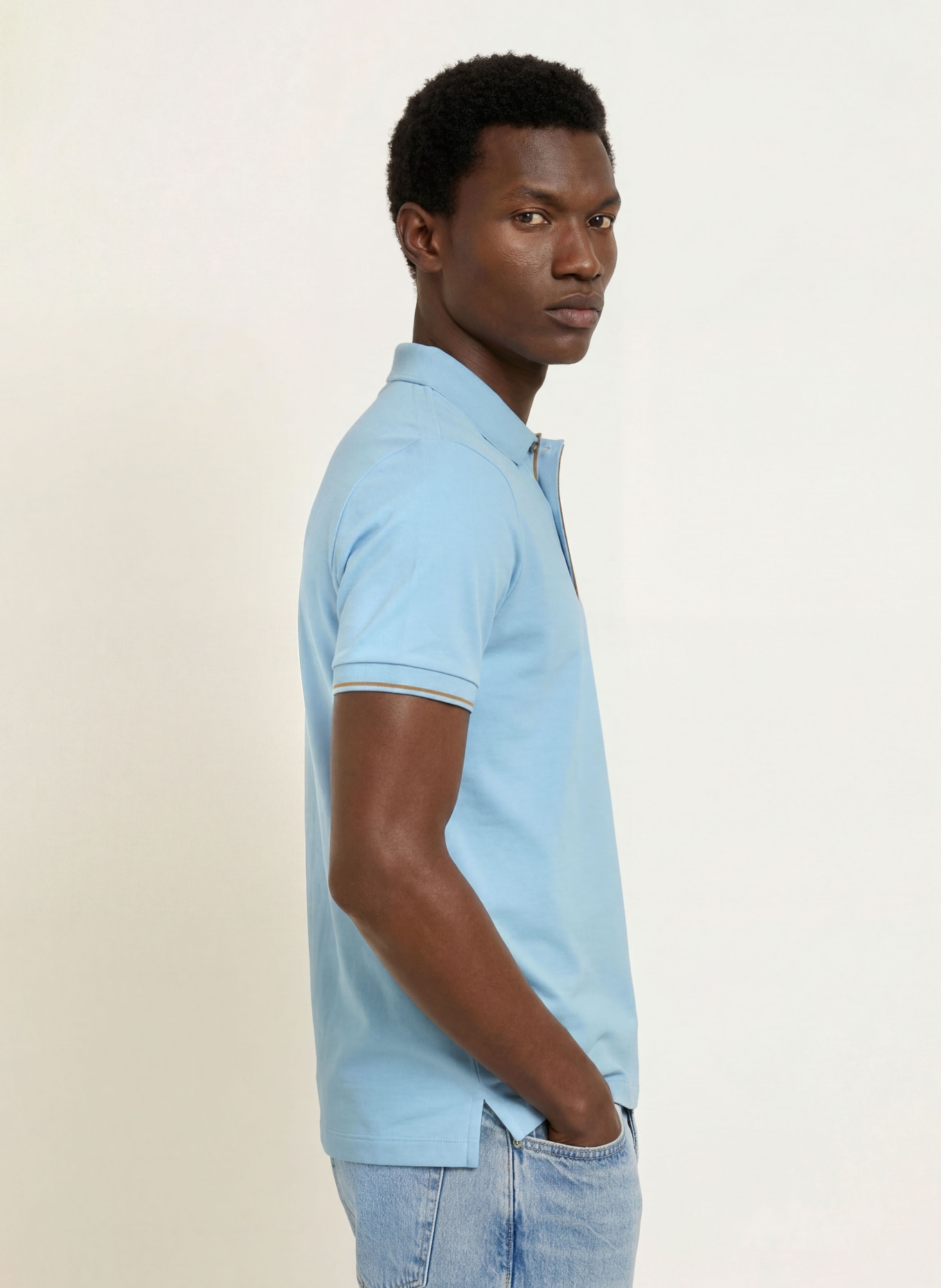 MOS MOSH Gallery Piqué-Poloshirt MMGHARVEY: HELLBLAU