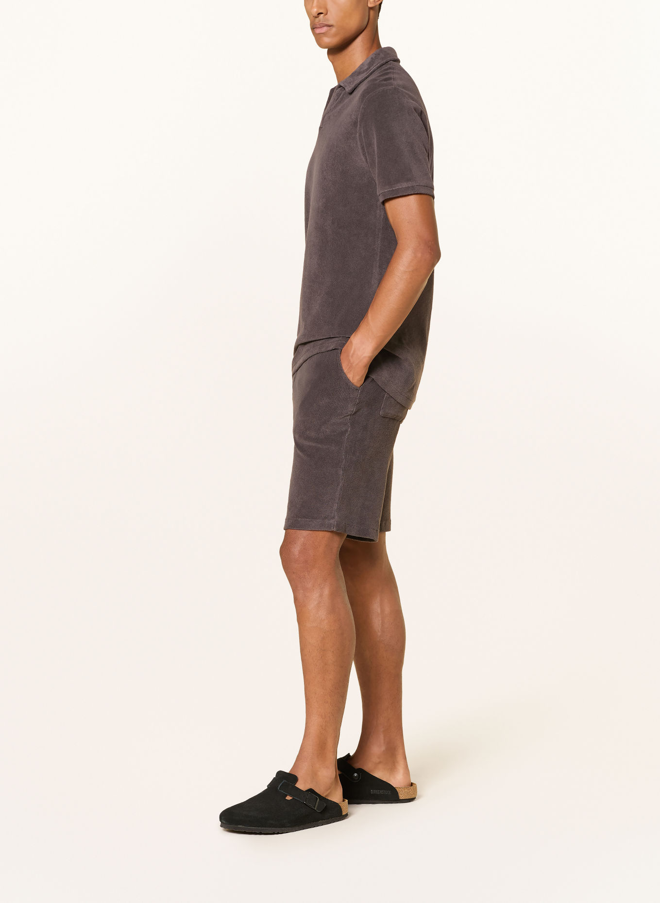 Juvia Frottee-Shorts DAMEON: DUNKELGRAU