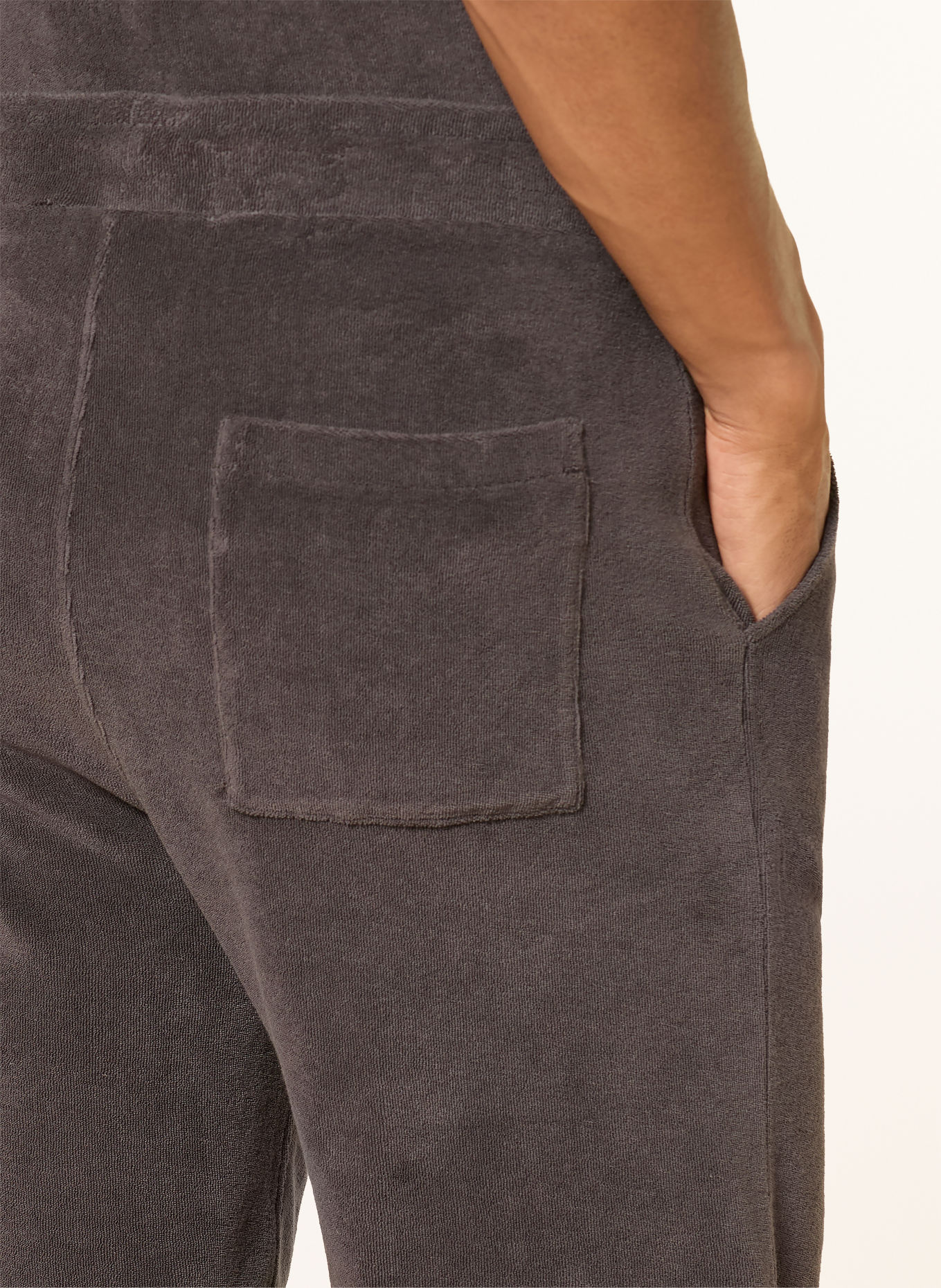 Juvia Frottee-Shorts DAMEON: DUNKELGRAU