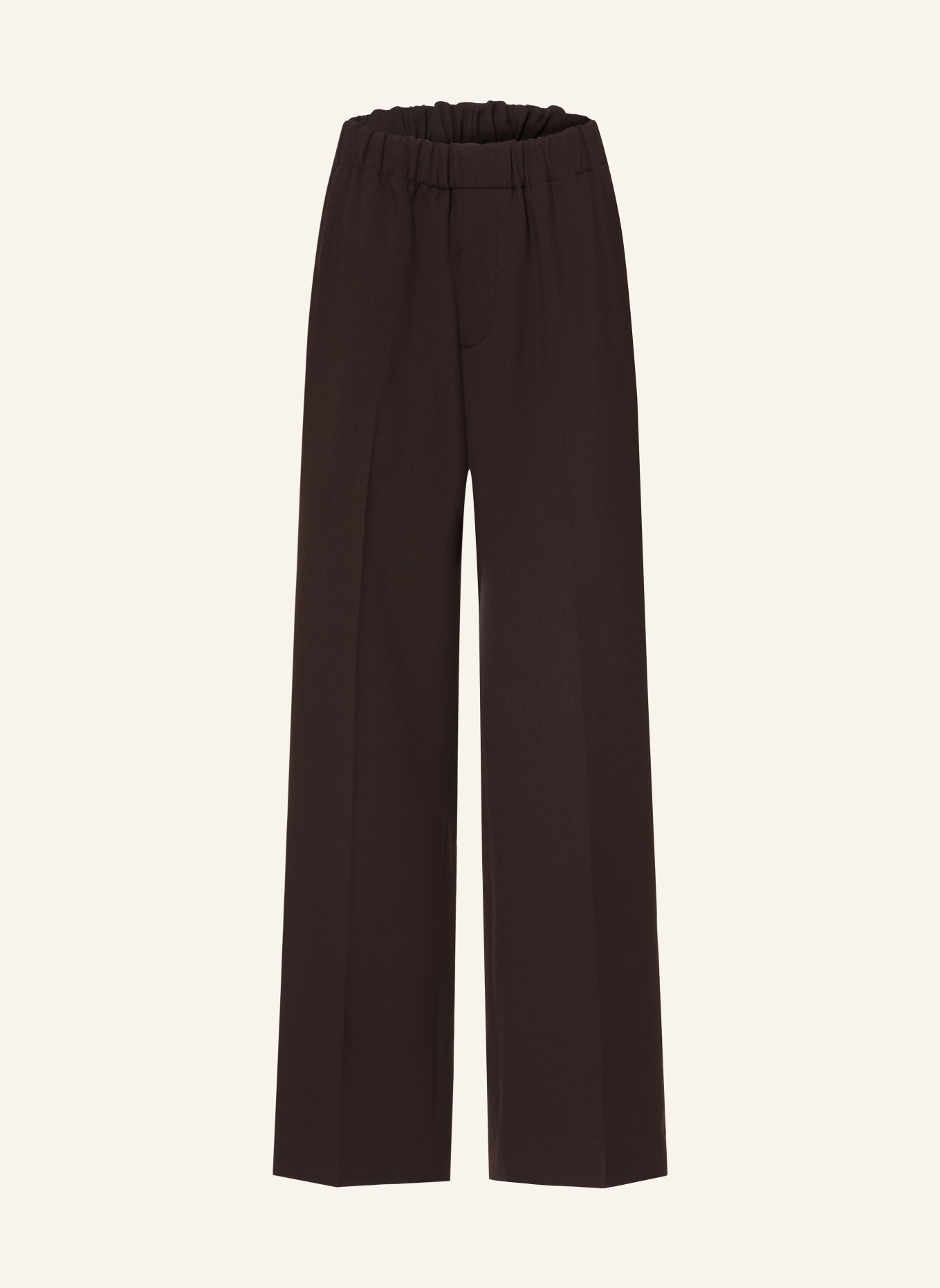 SANDRO Jerseyhose Straight Fit: DUNKELBRAUN