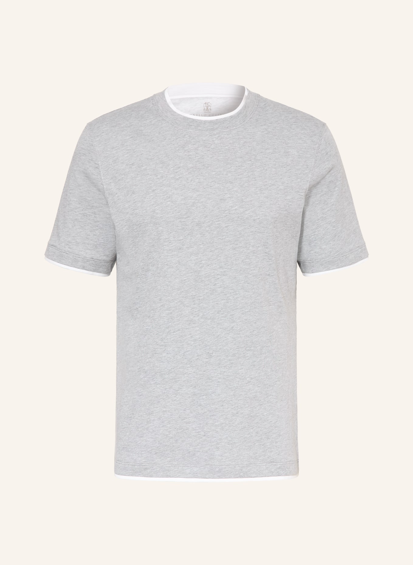 BRUNELLO CUCINELLI T-shirt: JASNOCZARY / BIAŁY