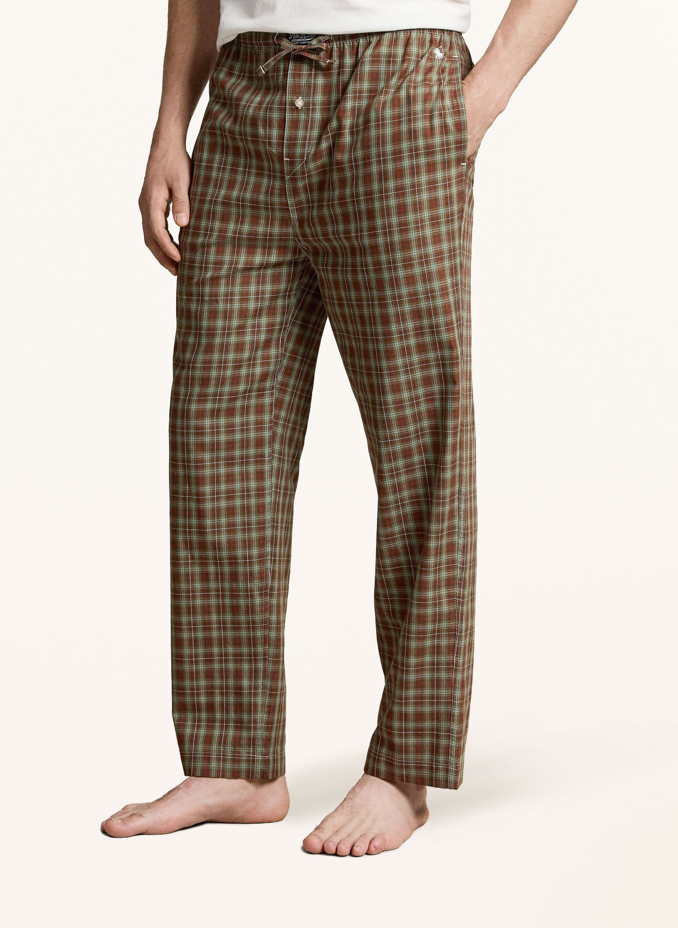 POLO RALPH LAUREN Pajamas: BROWN / RED / GREEN