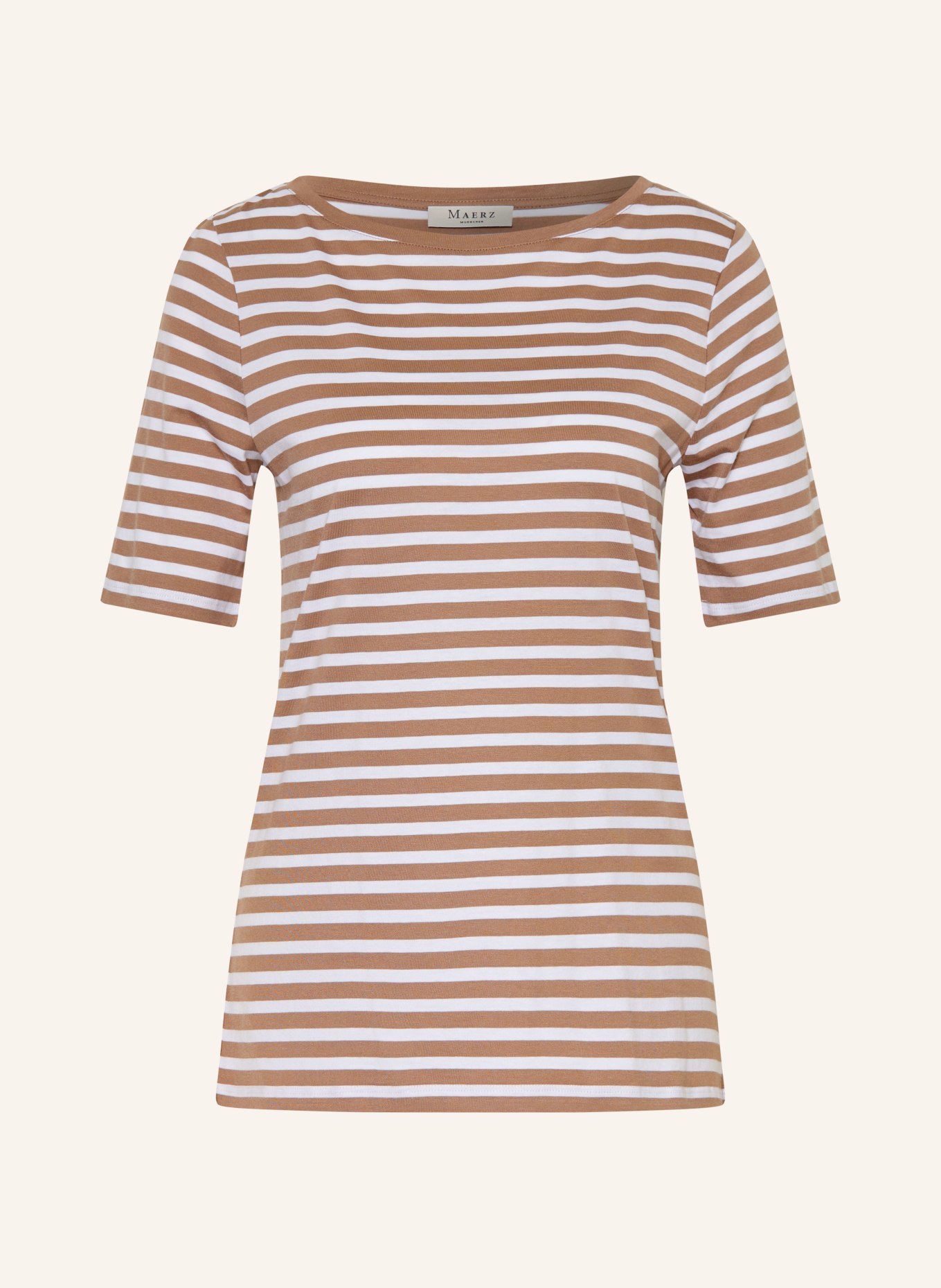 MAERZ MUENCHEN T-shirt: BEIGE / BLANC