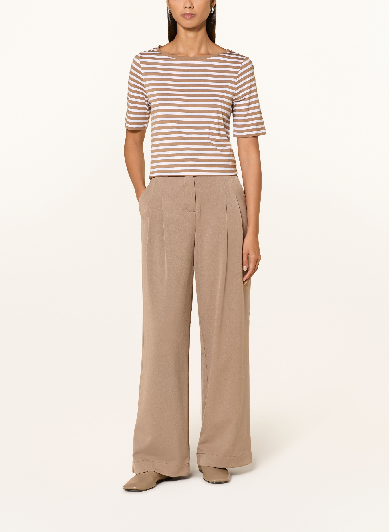 MAERZ MUENCHEN T-shirt: BEIGE / BLANC