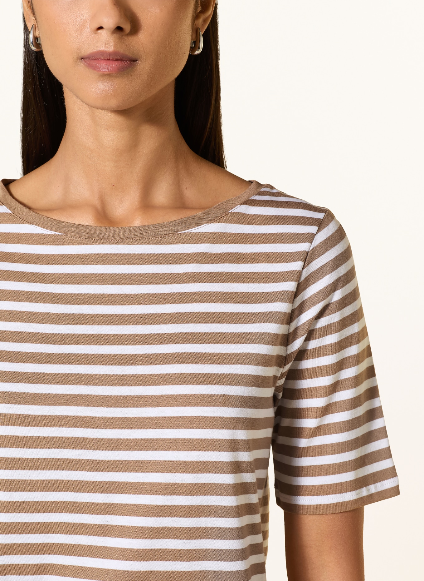 MAERZ MUENCHEN T-shirt: BEIGE / BLANC