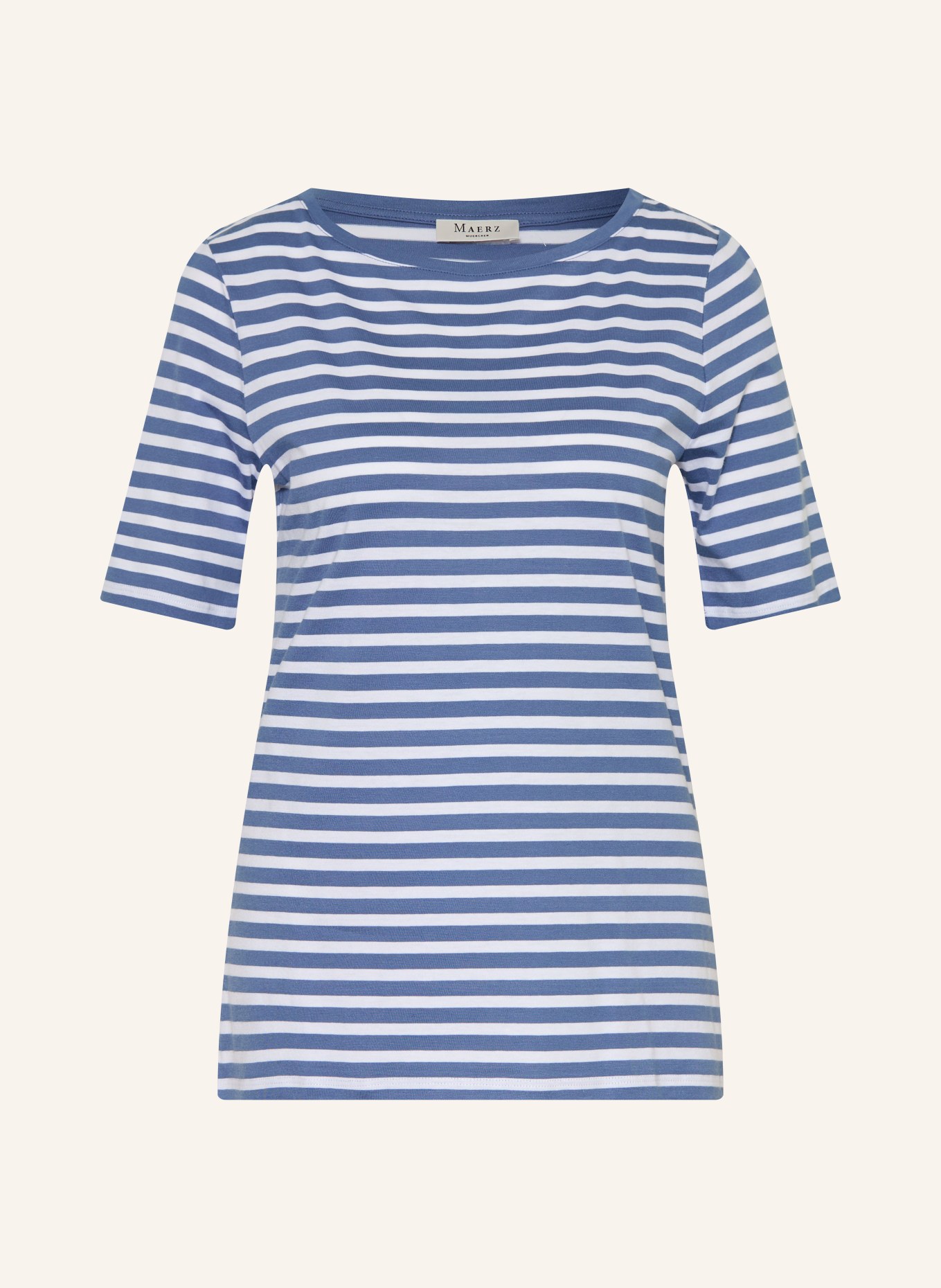 MAERZ MUENCHEN T-shirt: BLEU GRIS / BLANC