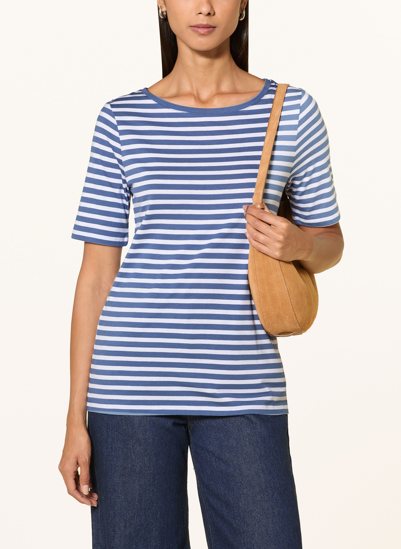 MAERZ MUENCHEN T-shirt: BLEU GRIS / BLANC