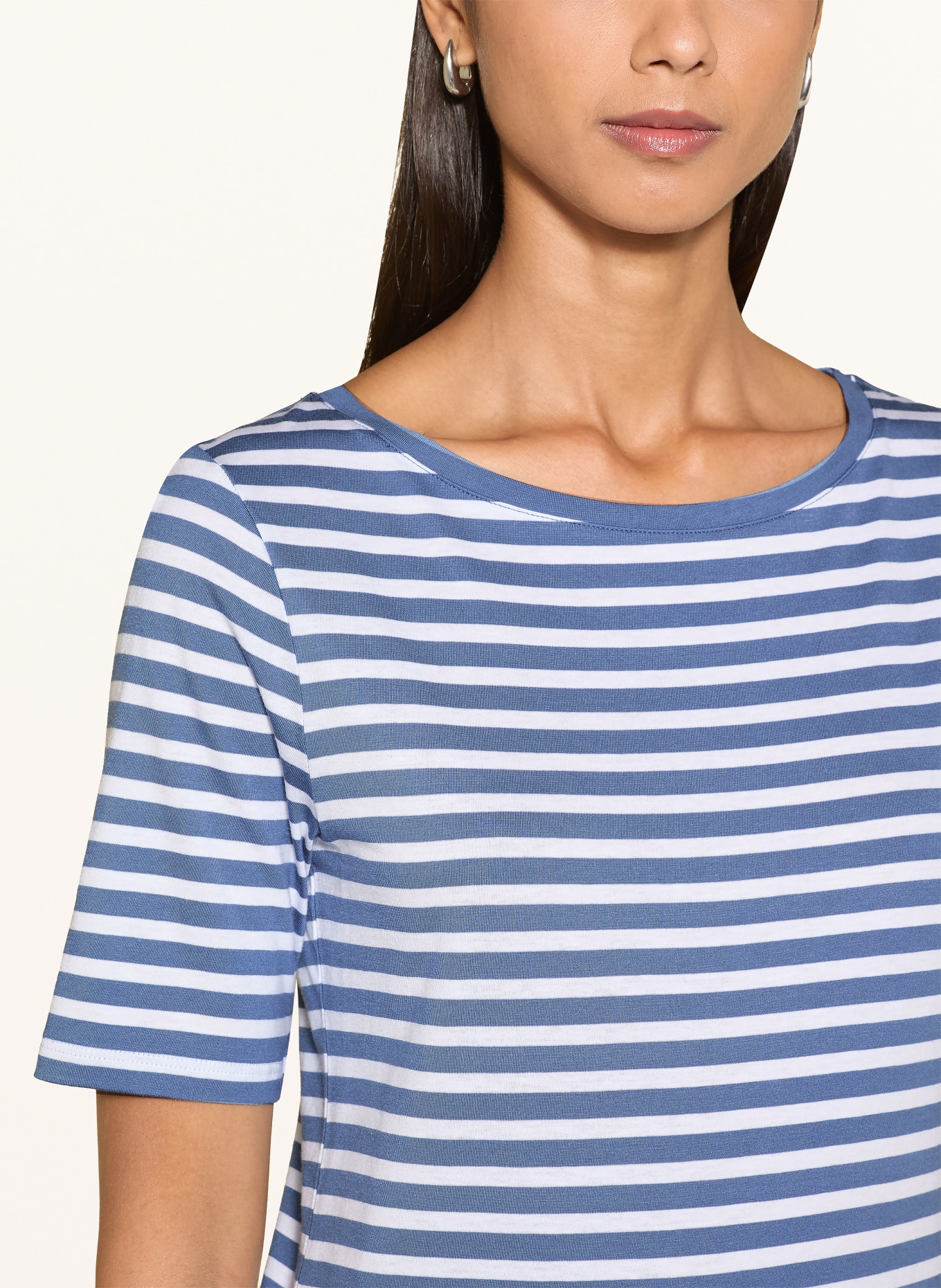 MAERZ MUENCHEN T-shirt: BLEU GRIS / BLANC