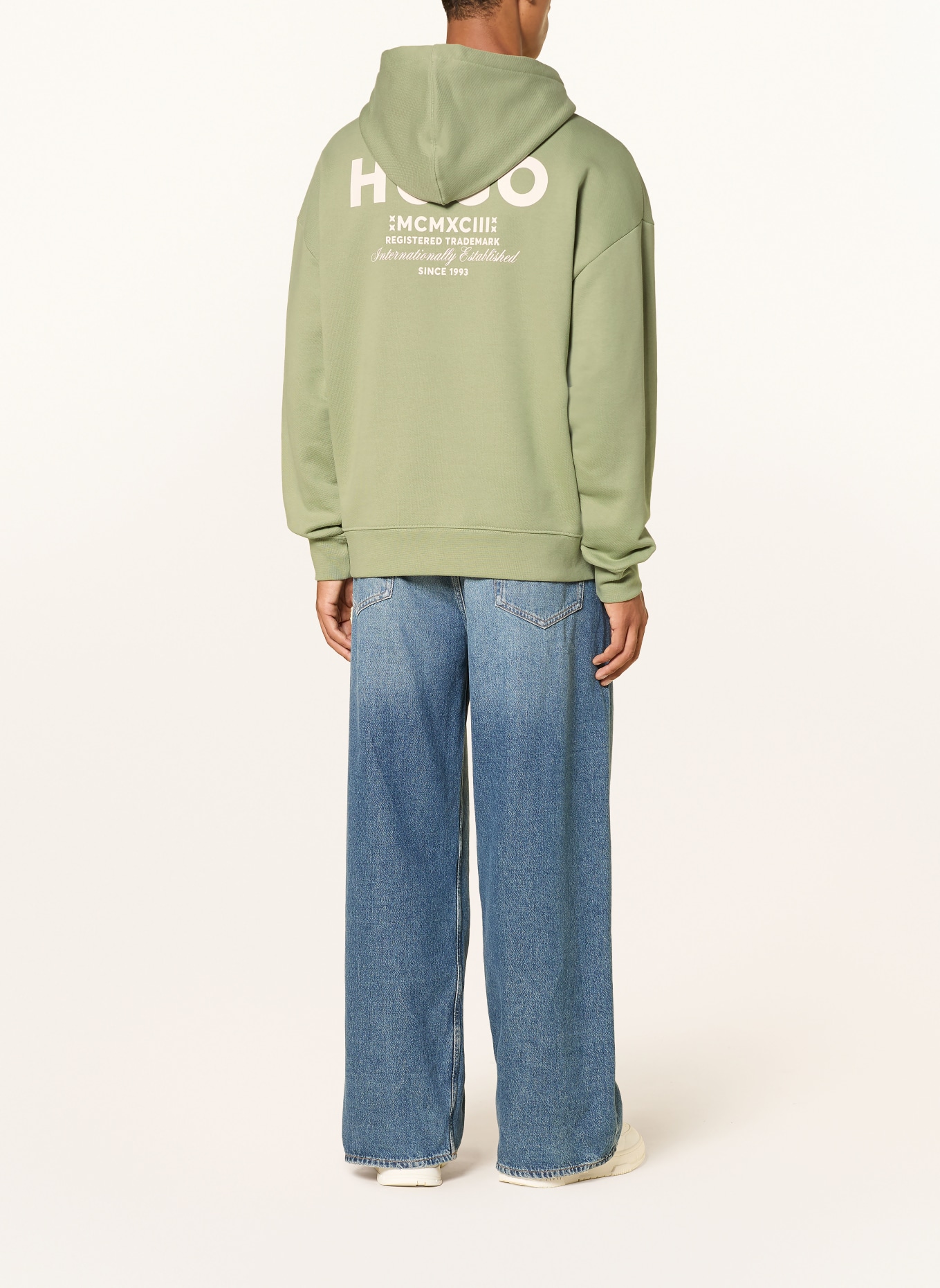 HUGO Hoodie NAZARDO: LICHTGROEN
