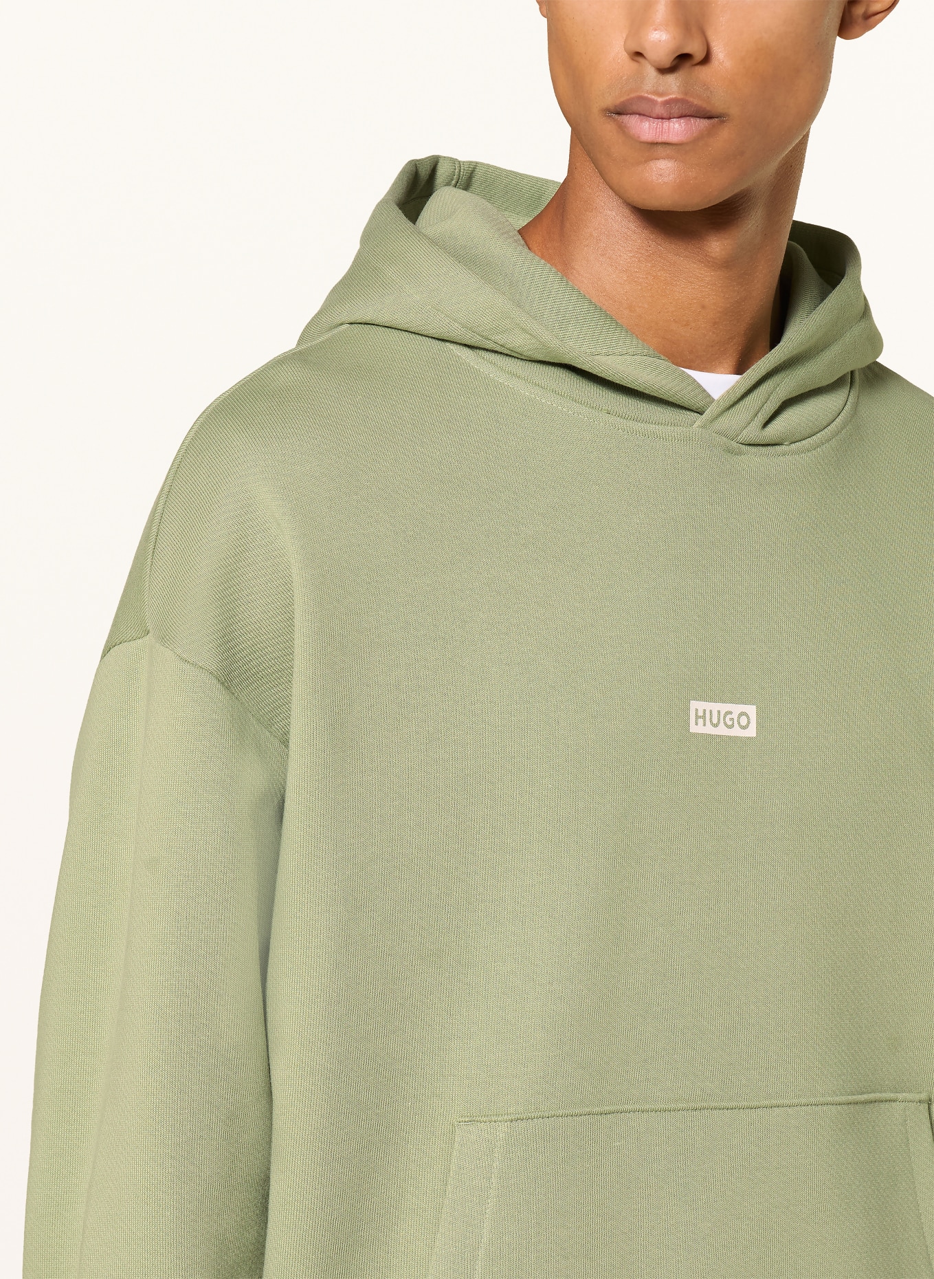 HUGO Hoodie NAZARDO: LICHTGROEN