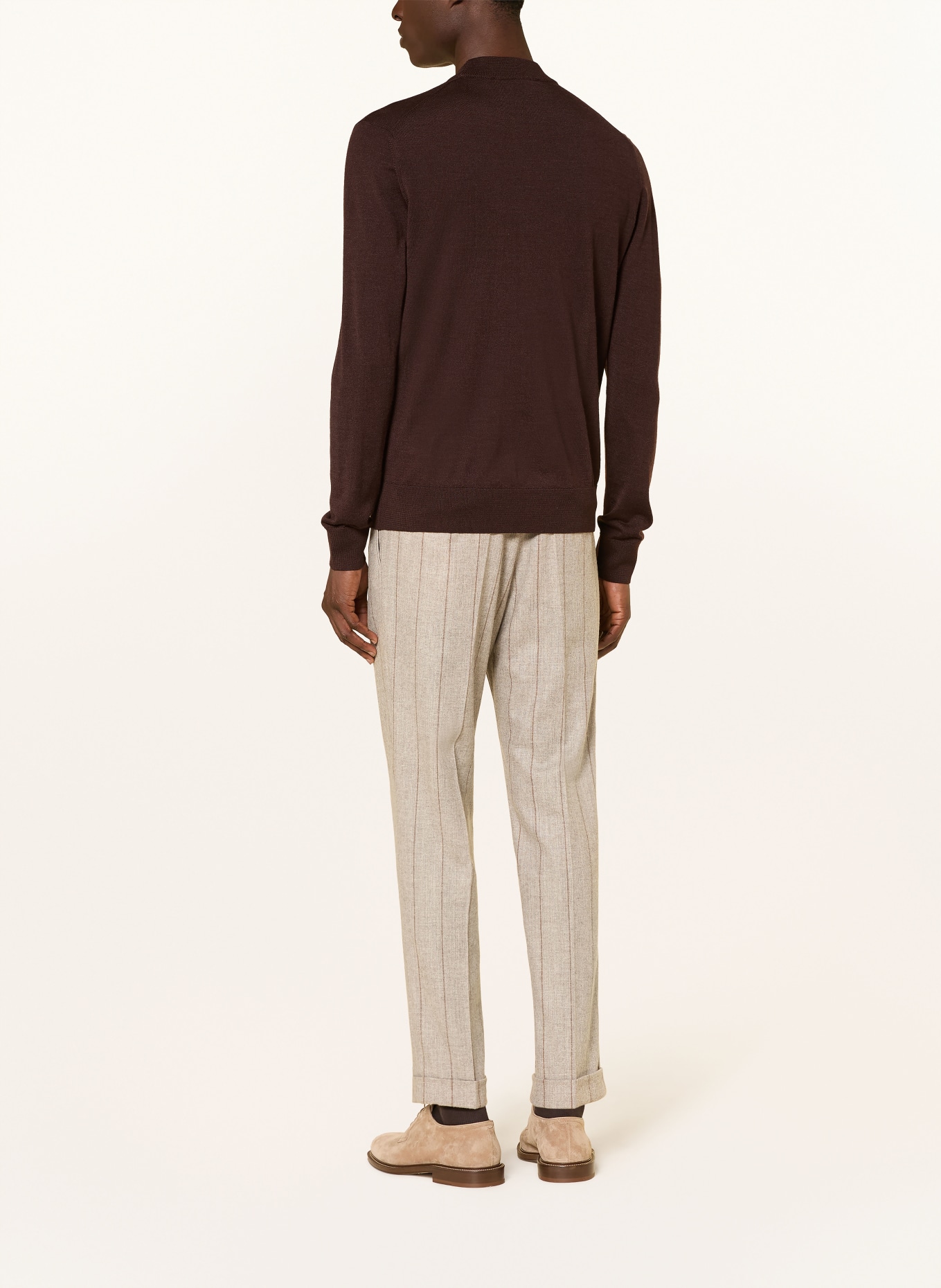 windsor. Sweter NANDO: CIEMNOBRĄZOWY