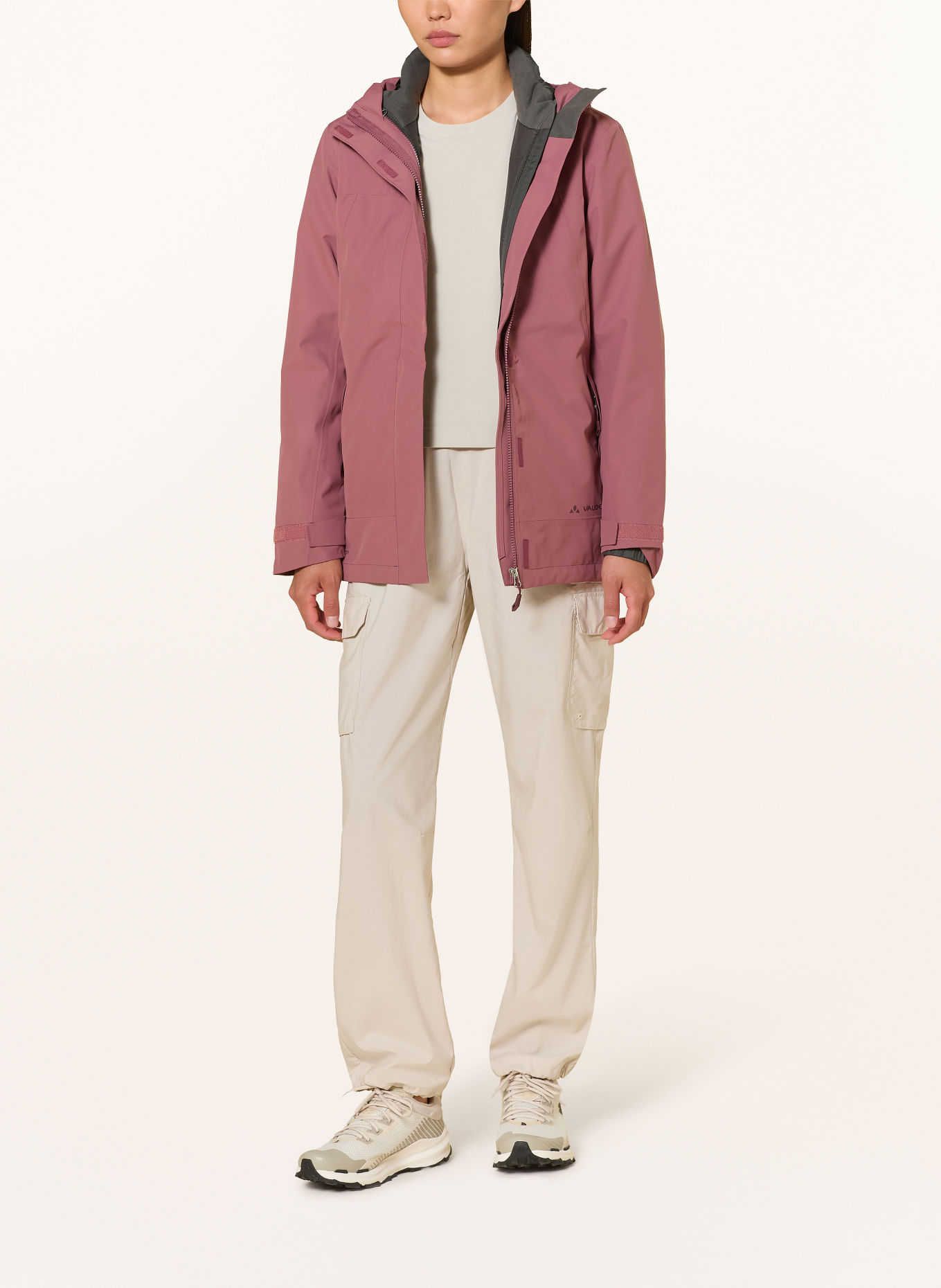 VAUDE 2-in-1-jas NEYLAND: VIEUX ROSE
