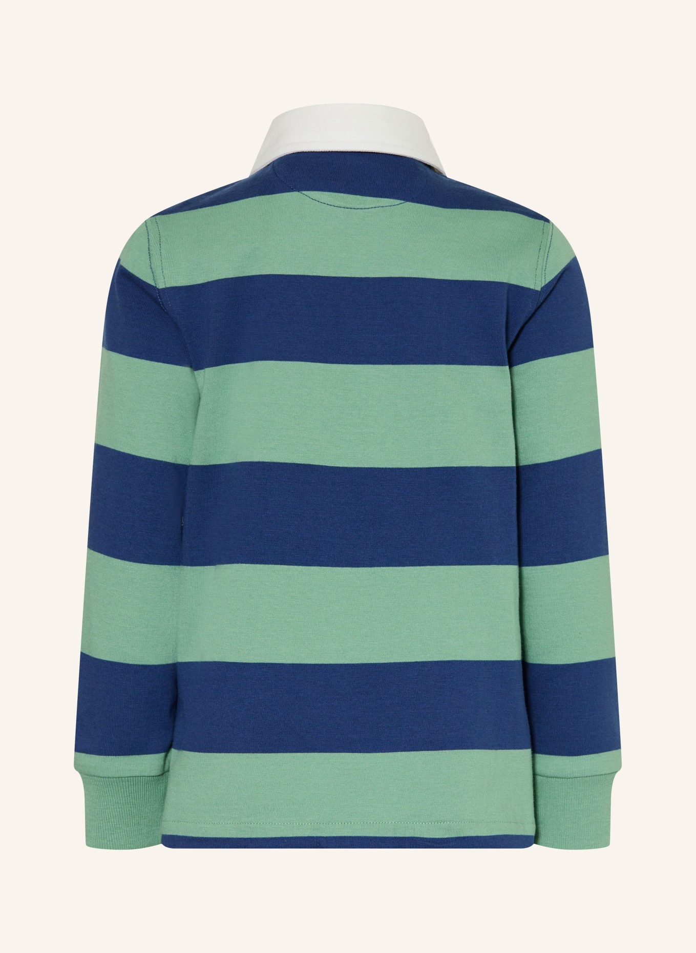 POLO RALPH LAUREN rugby shirt: LIGHT GREEN / BLUE