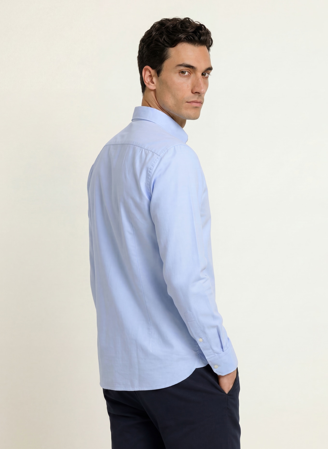 HACKETT LONDON Oxford overhemd Slim Fit: LICHTBLAUW