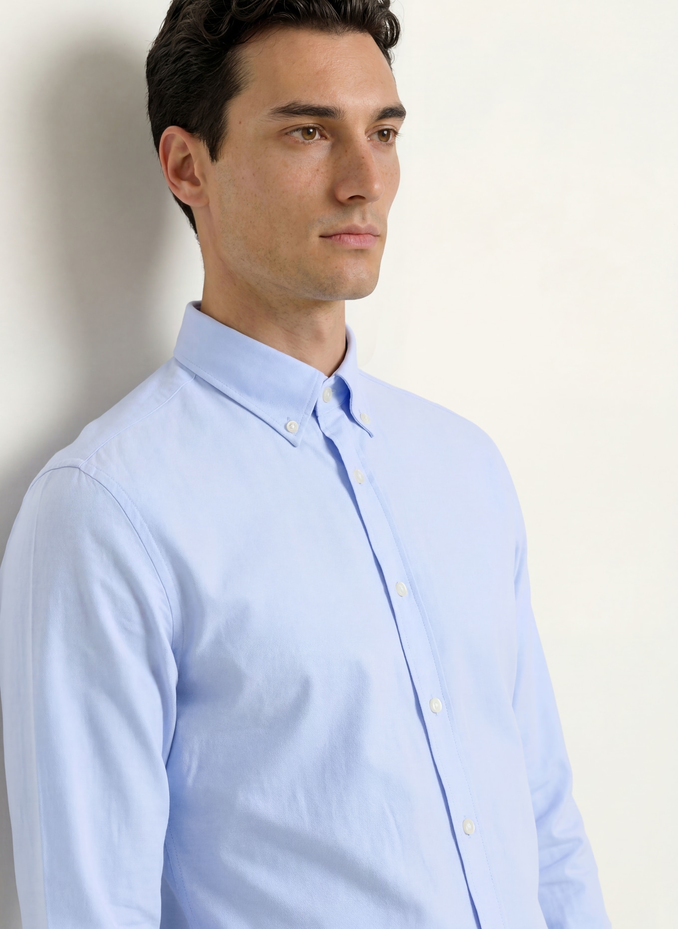 HACKETT LONDON Oxford overhemd Slim Fit: LICHTBLAUW