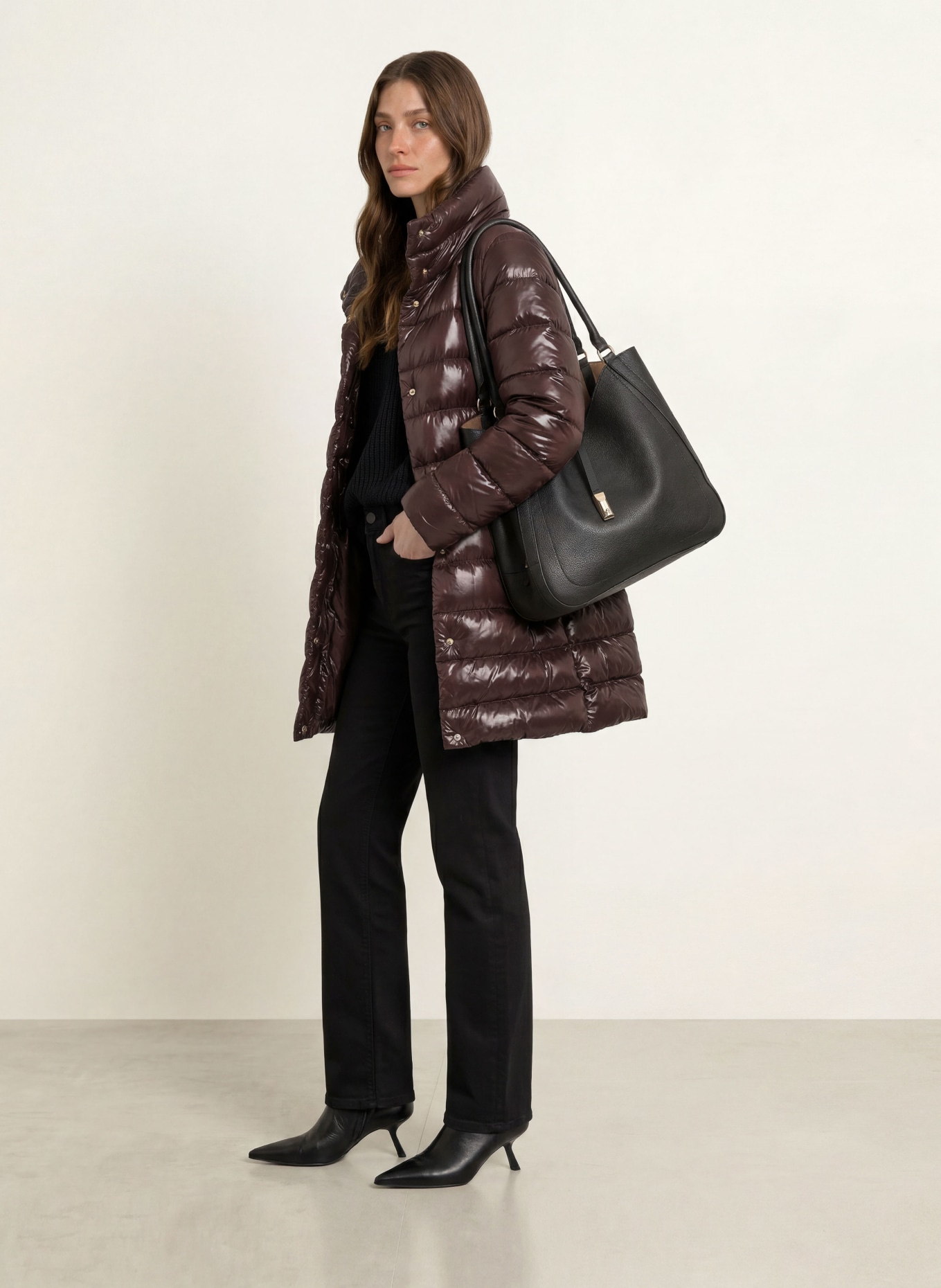HERNO Daunenjacke AMELIA: DUNKELBRAUN