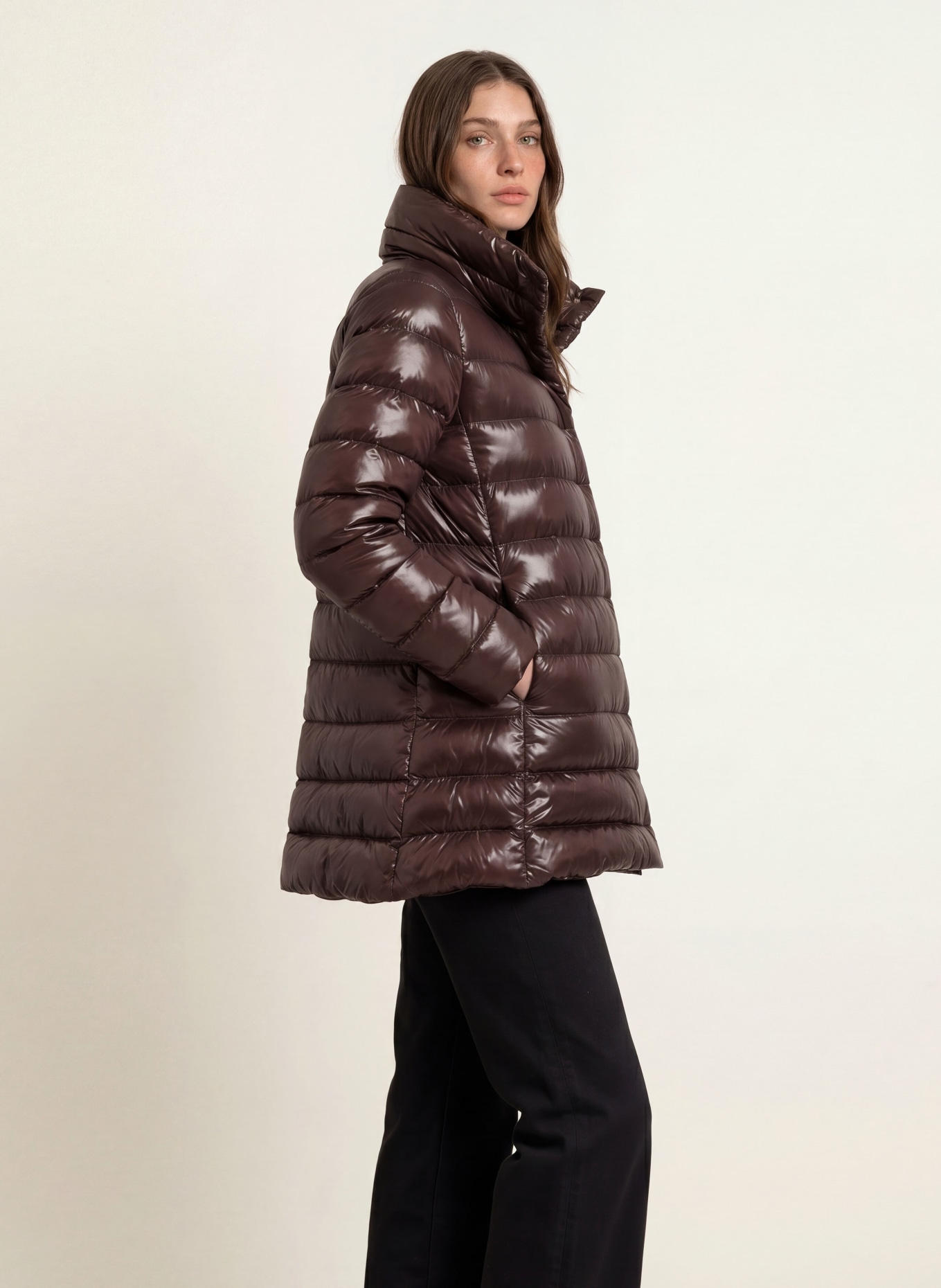 HERNO Daunenjacke AMELIA: DUNKELBRAUN