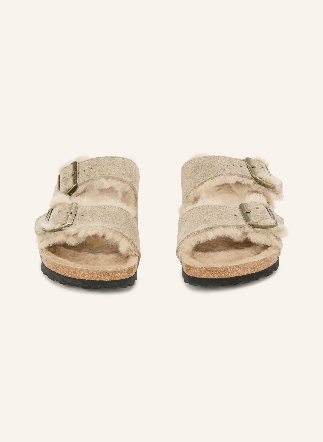 BIRKENSTOCK Mules ARIZONA SHEARLING: TAUPE