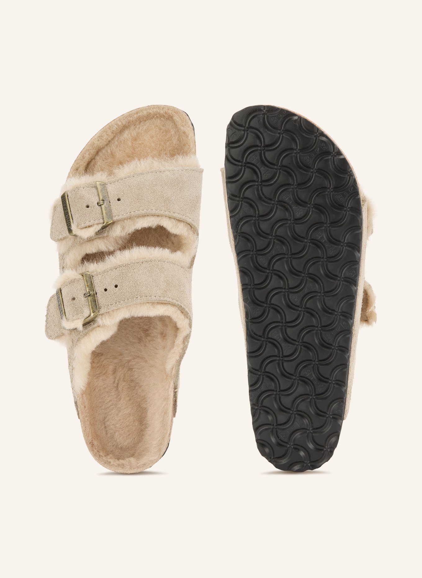 BIRKENSTOCK Mules ARIZONA SHEARLING: TAUPE