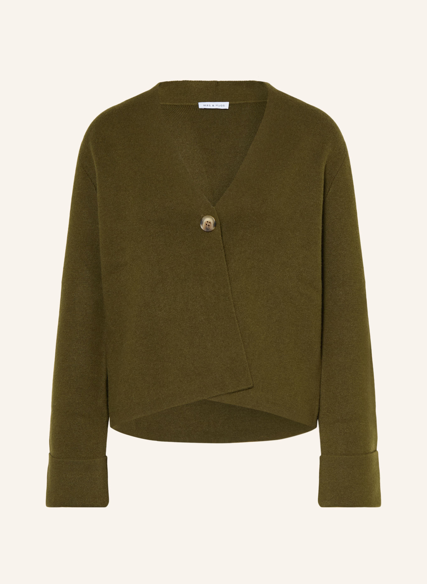 MRS & HUGS Kardigan z dodatkiem kaszmiru: KHAKI