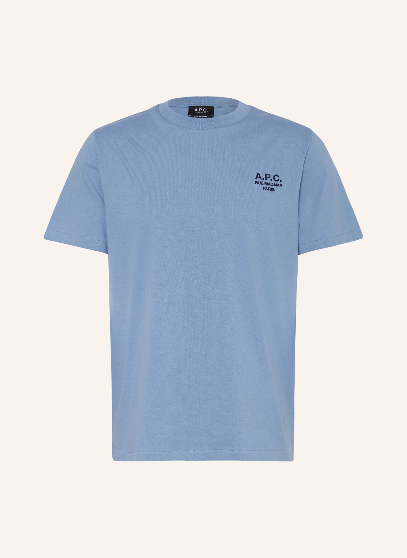 A.P.C. T-shirt: LICHTBLAUW