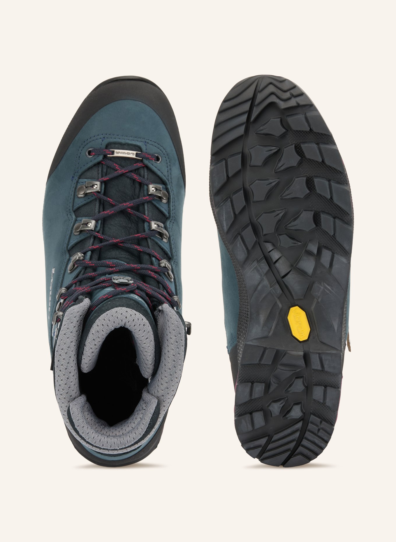 LOWA Bergschuhe MAURIA EVO GTX: PETROL / DUNKELROT / SCHWARZ