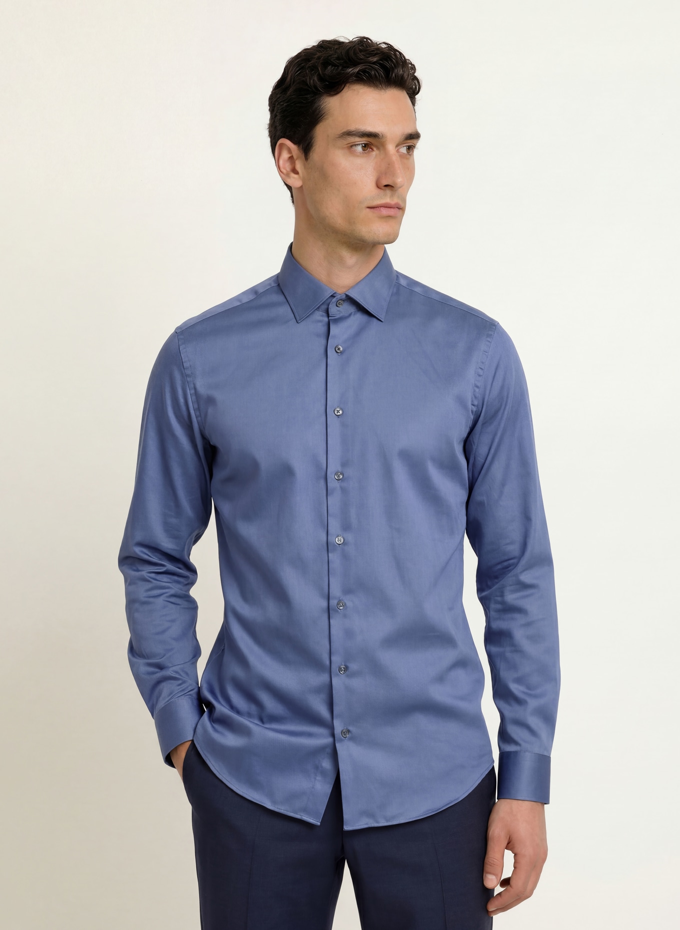 seidensticker Shirt shaped fit: LIGHT BLUE