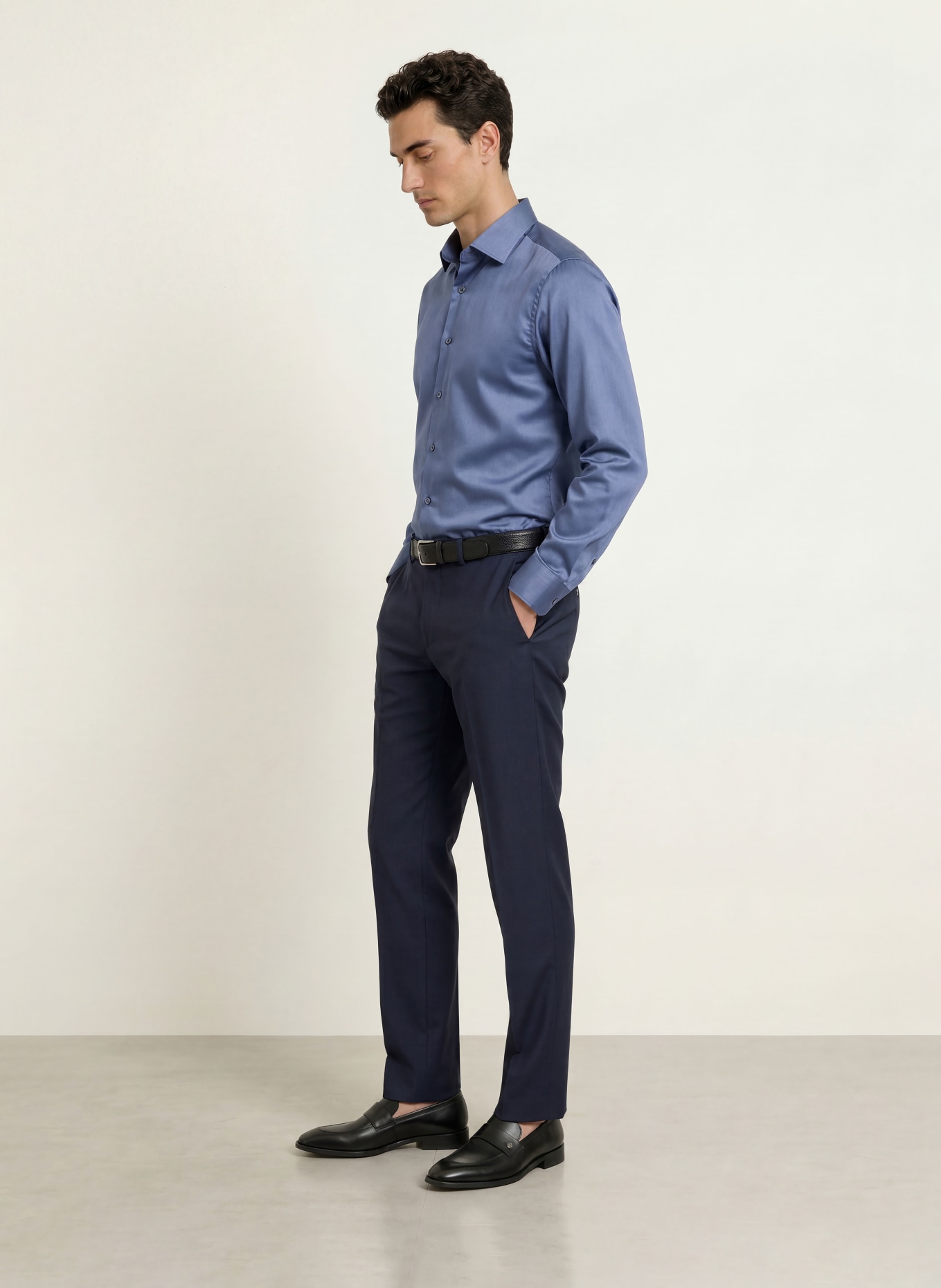 seidensticker Shirt shaped fit: LIGHT BLUE