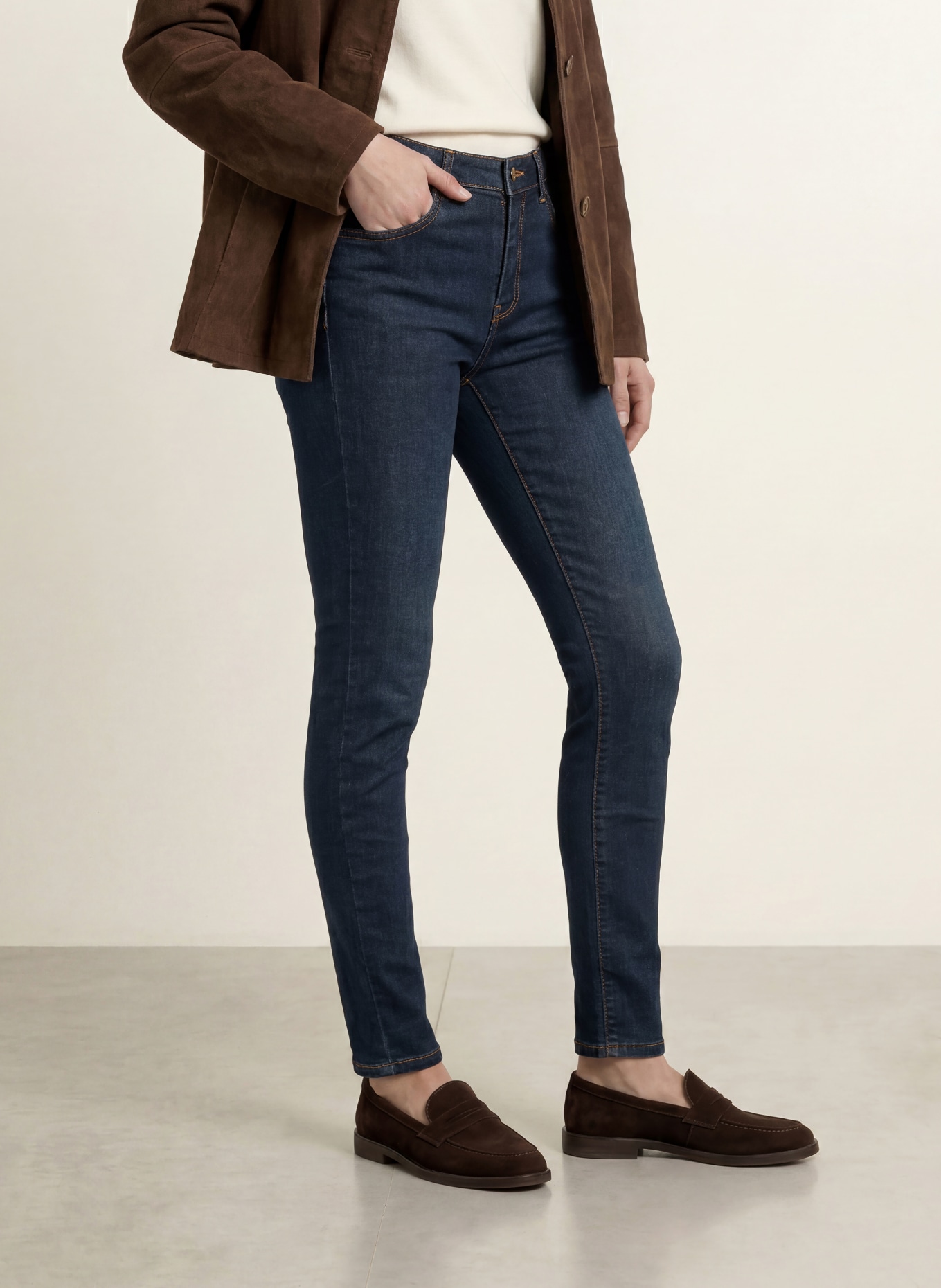 RAFFAELLO ROSSI Skinny Jeans AMAL: 889 Dunkelblau