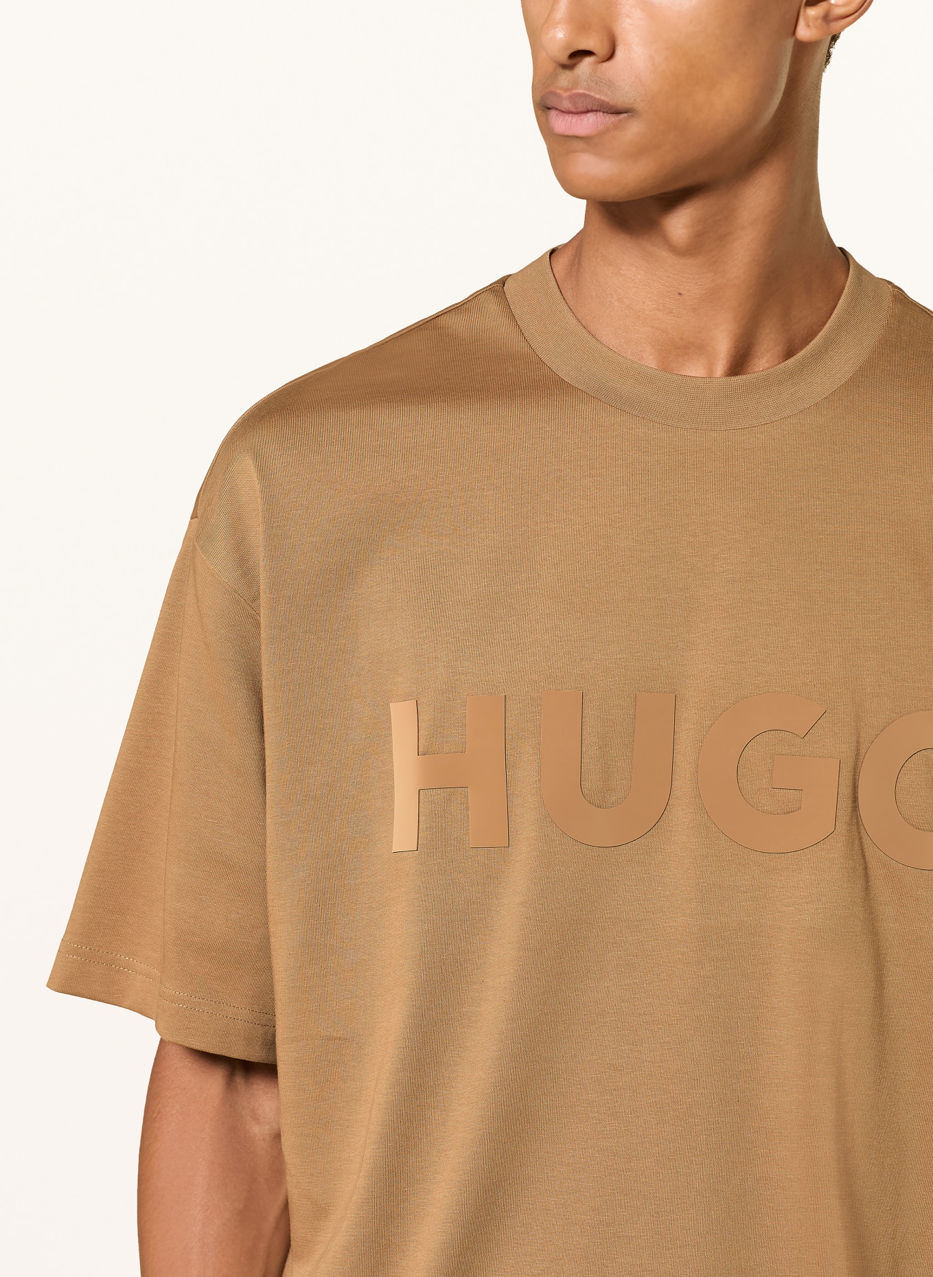 HUGO T-shirt DINKEE: COGNAC