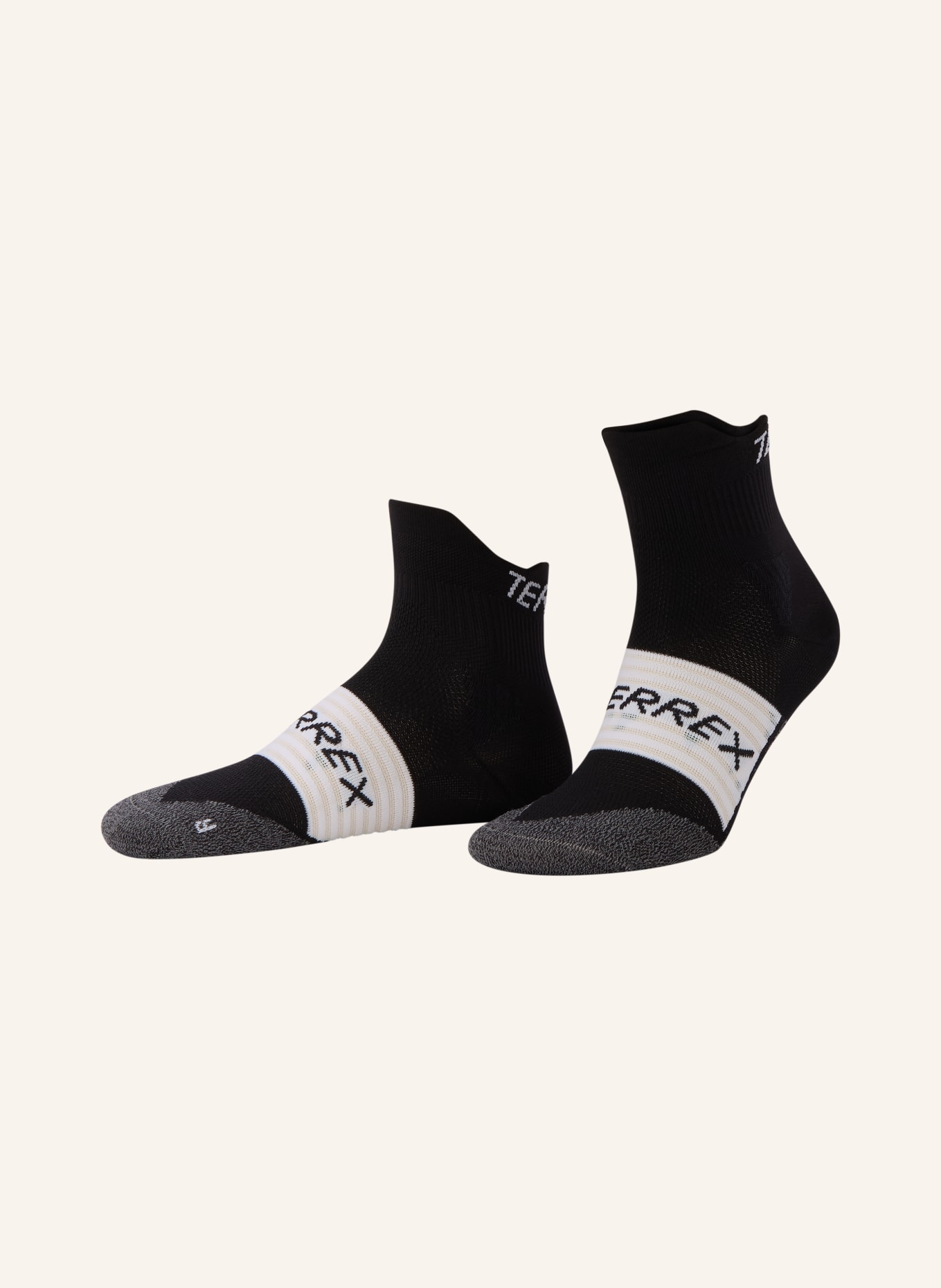 adidas TERREX Trekking-Socken TRAIL AGRAVIC: SCHWARZ / GRAU / WEISS