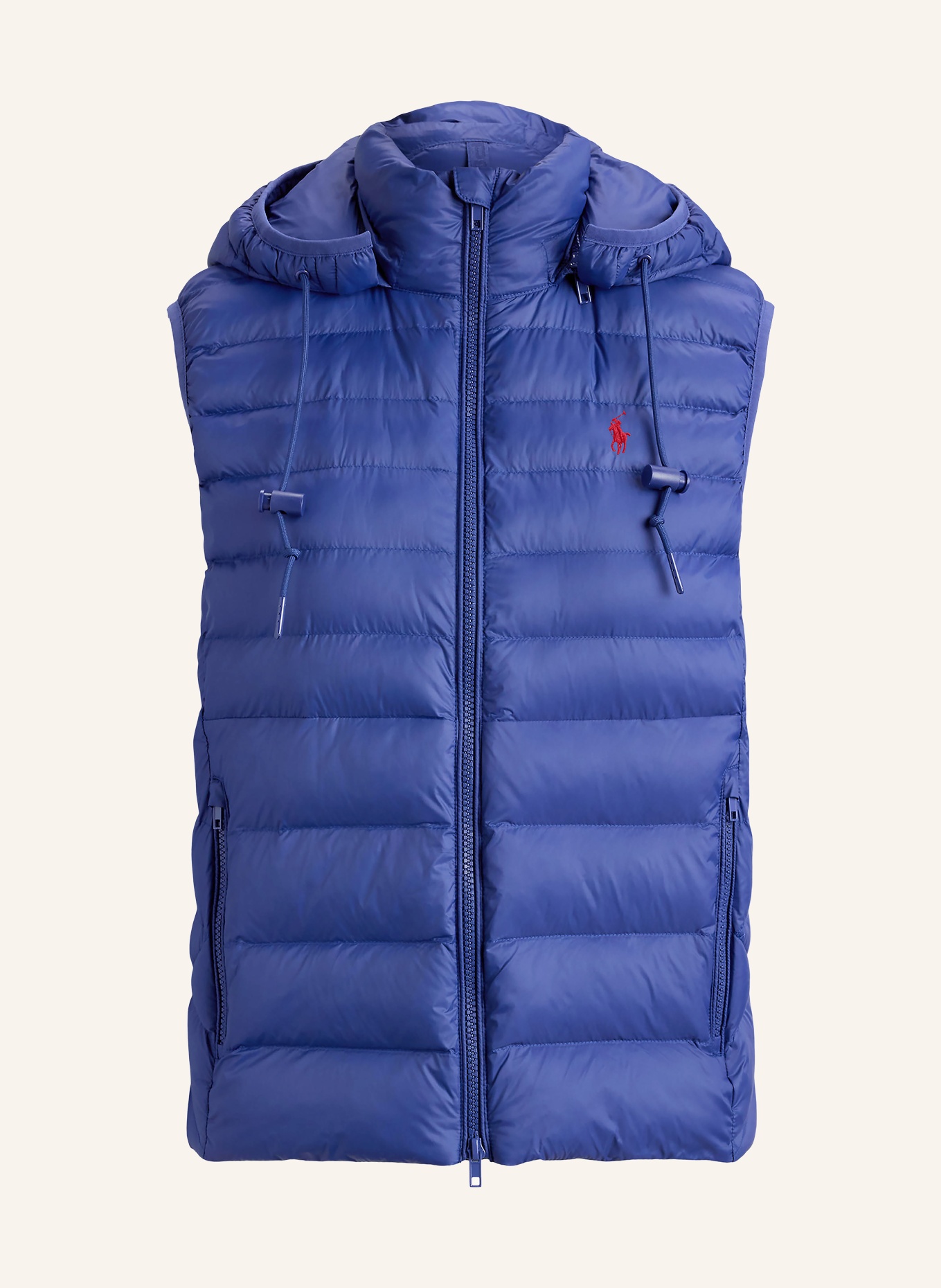 POLO RALPH LAUREN Kamizelka pikowana z odpinanym kapturem: GRANATOWY