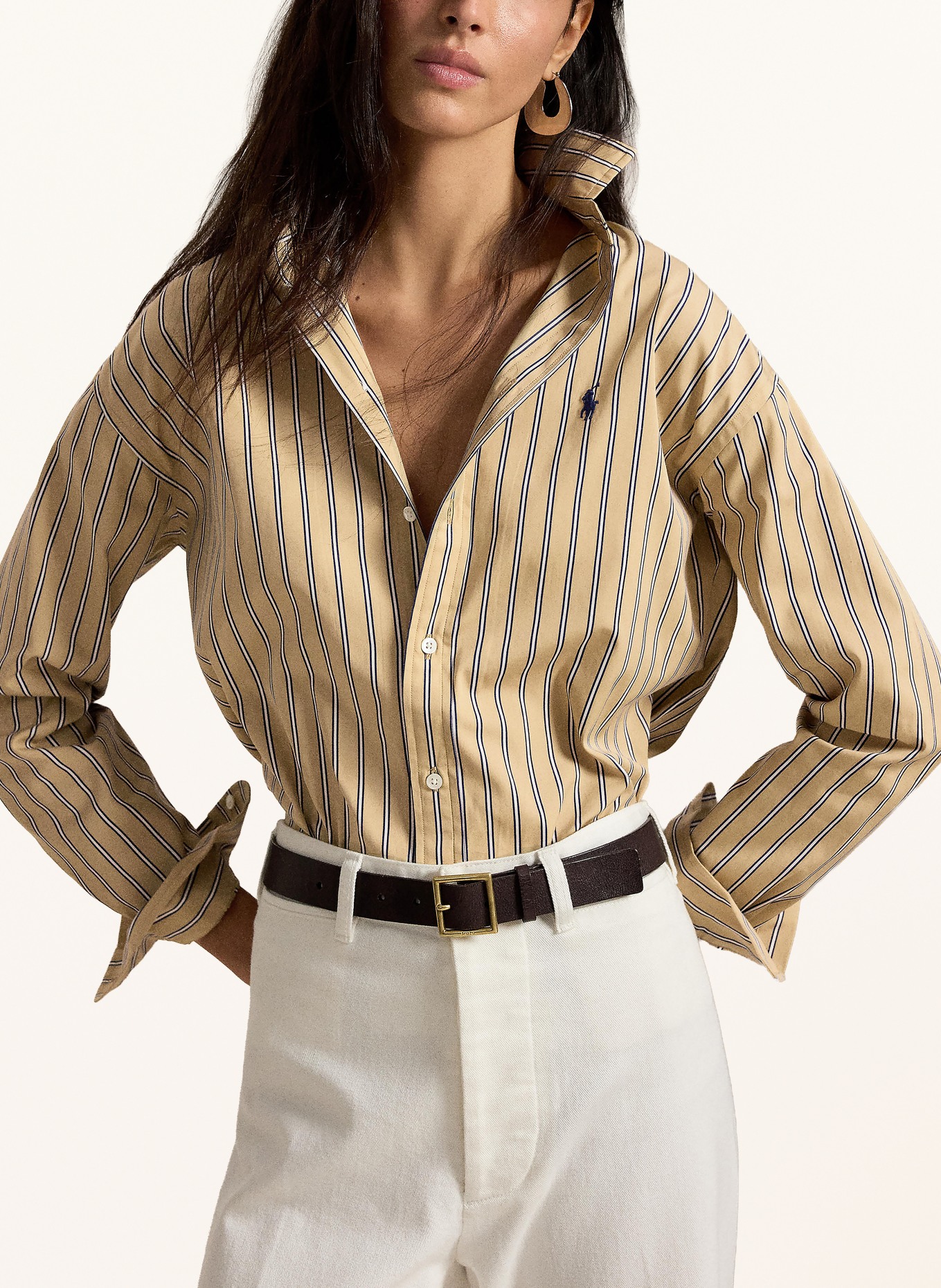 POLO RALPH LAUREN Bluză: BEJ / ALB