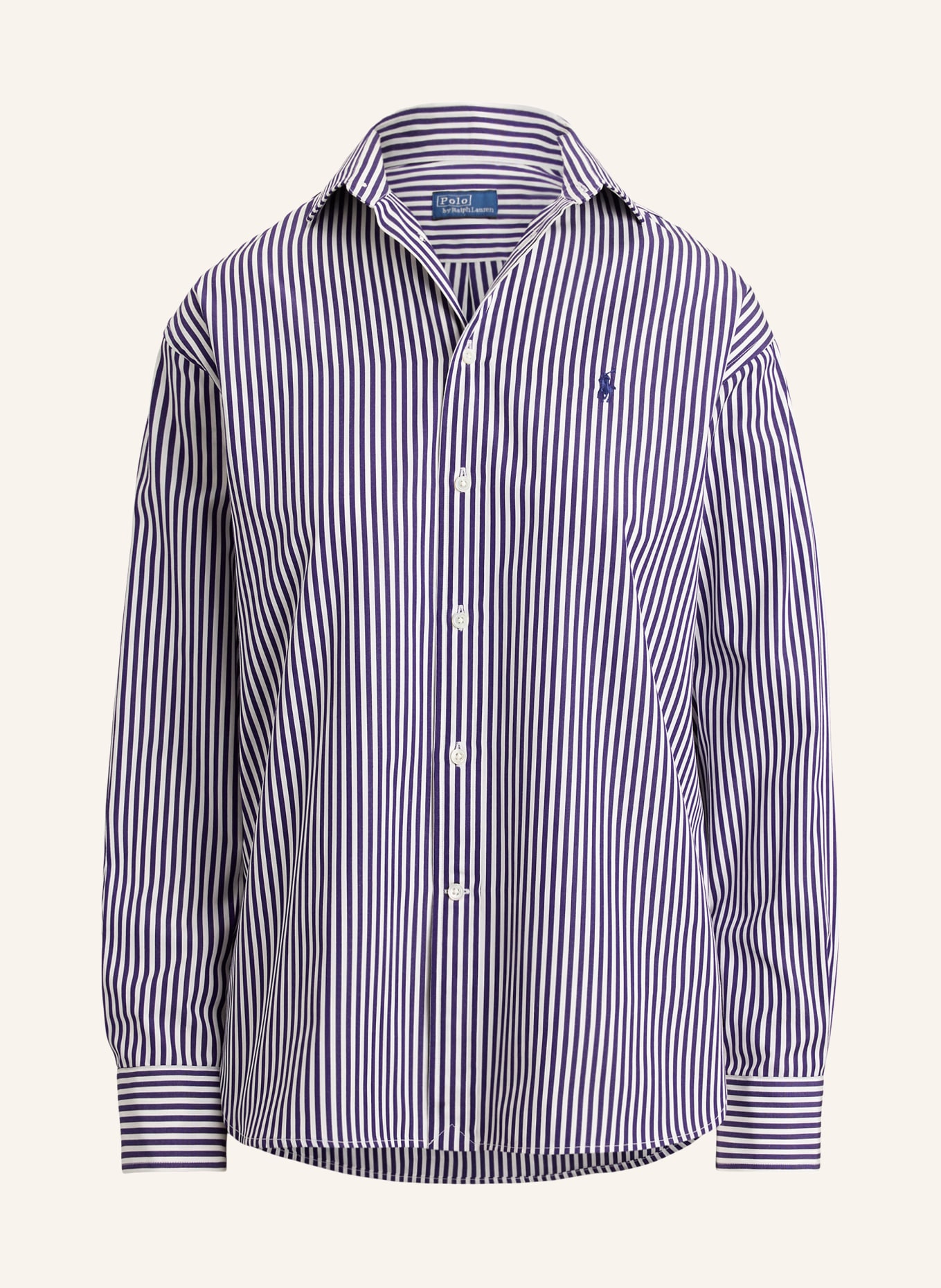 POLO RALPH LAUREN Hemdbluse: DUNKELBLAU / WEISS